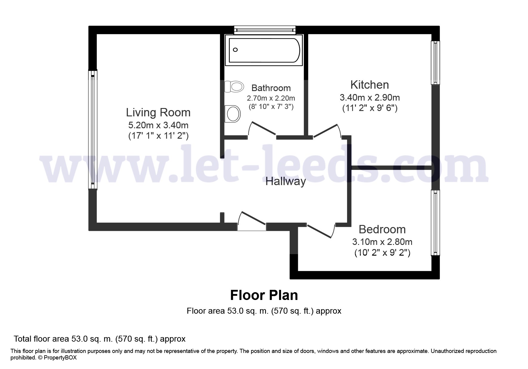 1 Bedrooms Flat to rent in Victoria Terrace, Leeds LS3