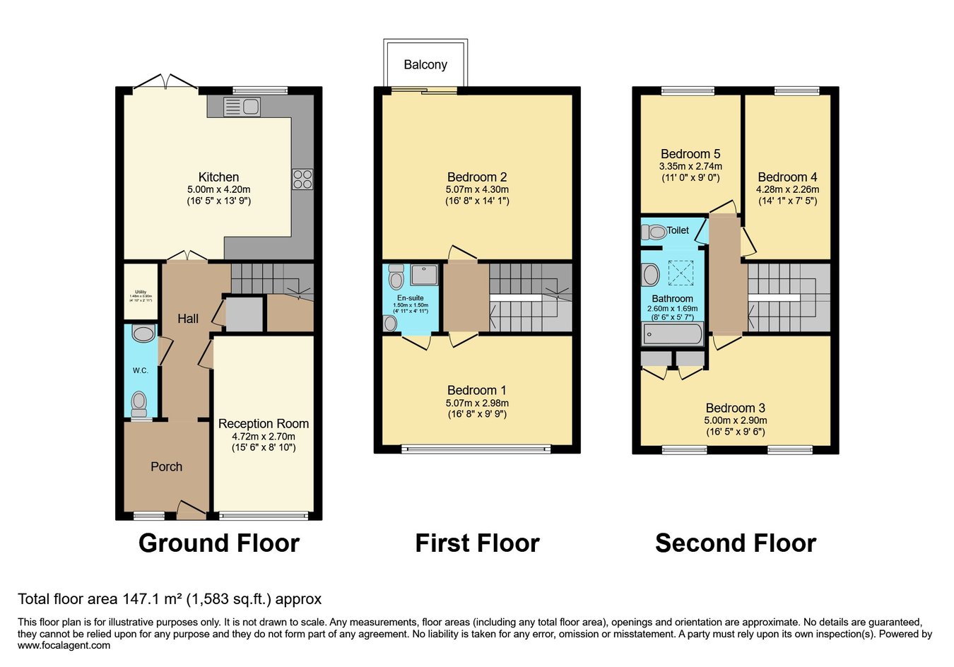 20, Knighton Close, South Croydon floorplan