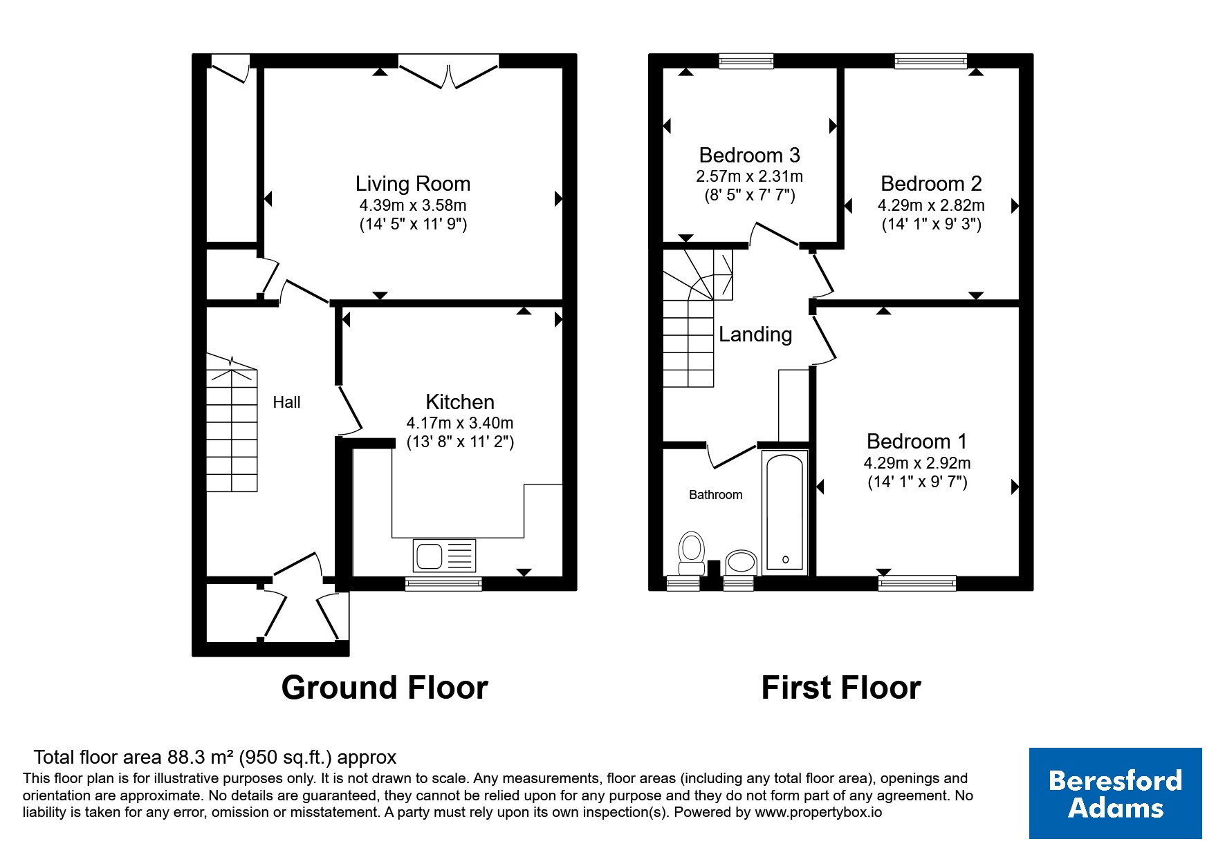 43, Bro Syr Ifor, Bangor floorplan
