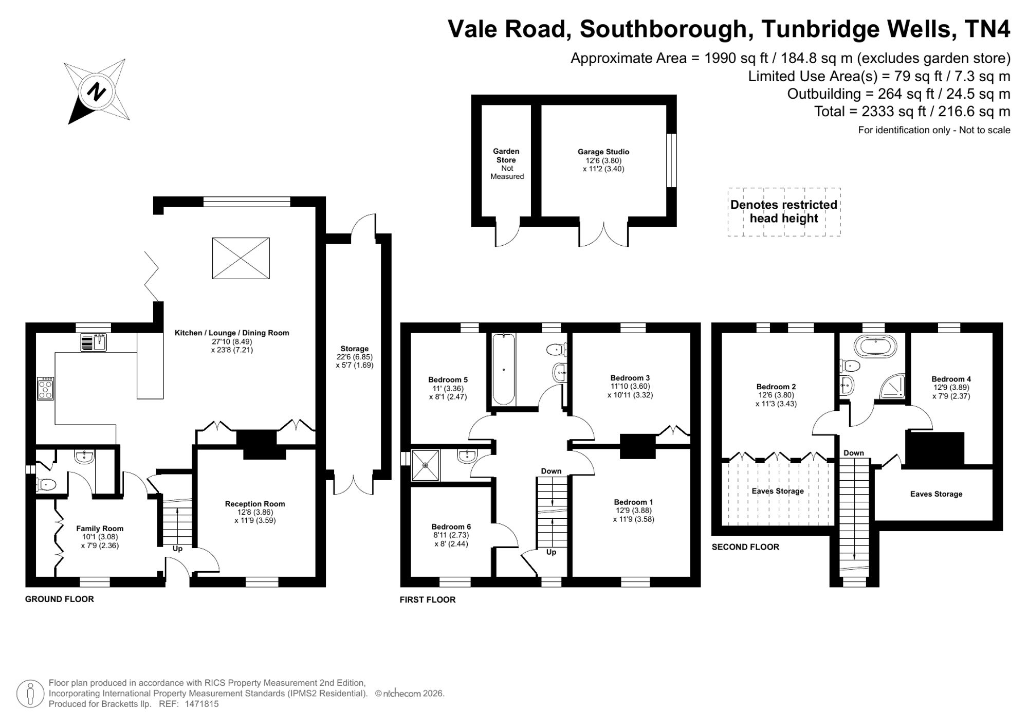 23 Vale Road, Tunbridge Wells floorplan