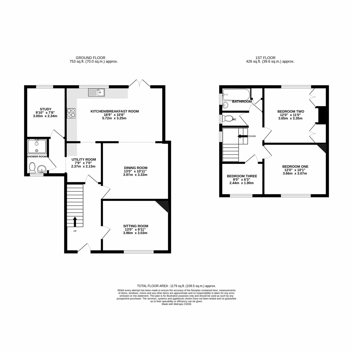 55, Flansham Lane, Bognor Regis floorplan