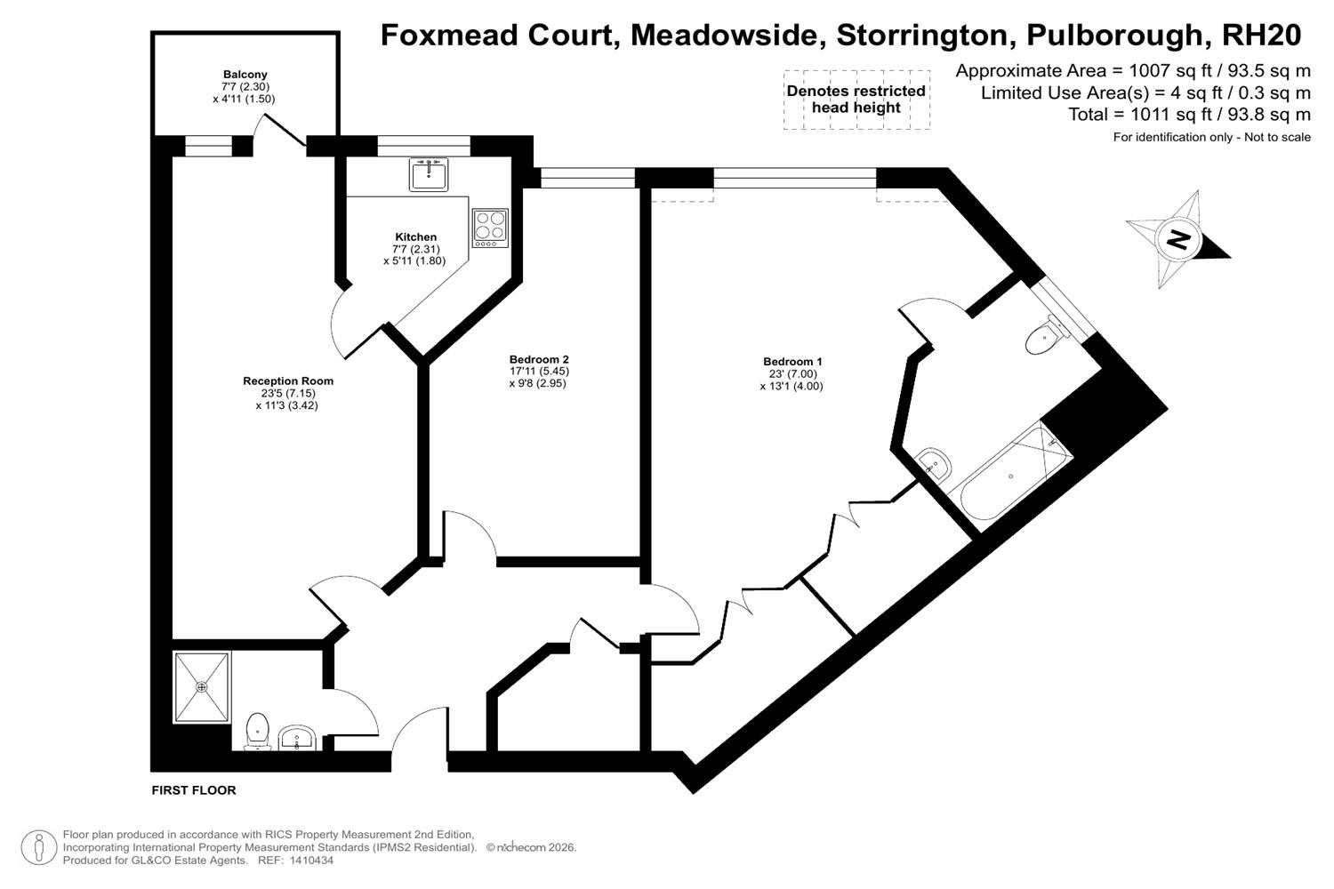 27 Foxmead Court, Meadowside, Storrington floorplan