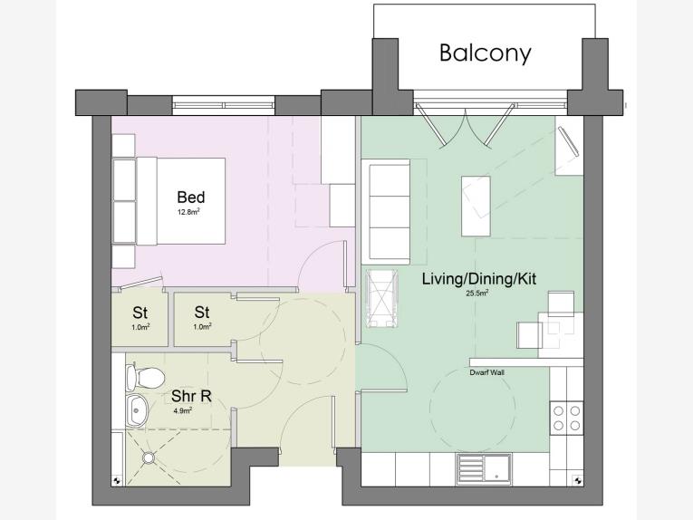 Barnes Court,, Ellen Ross Close, Telford floorplan