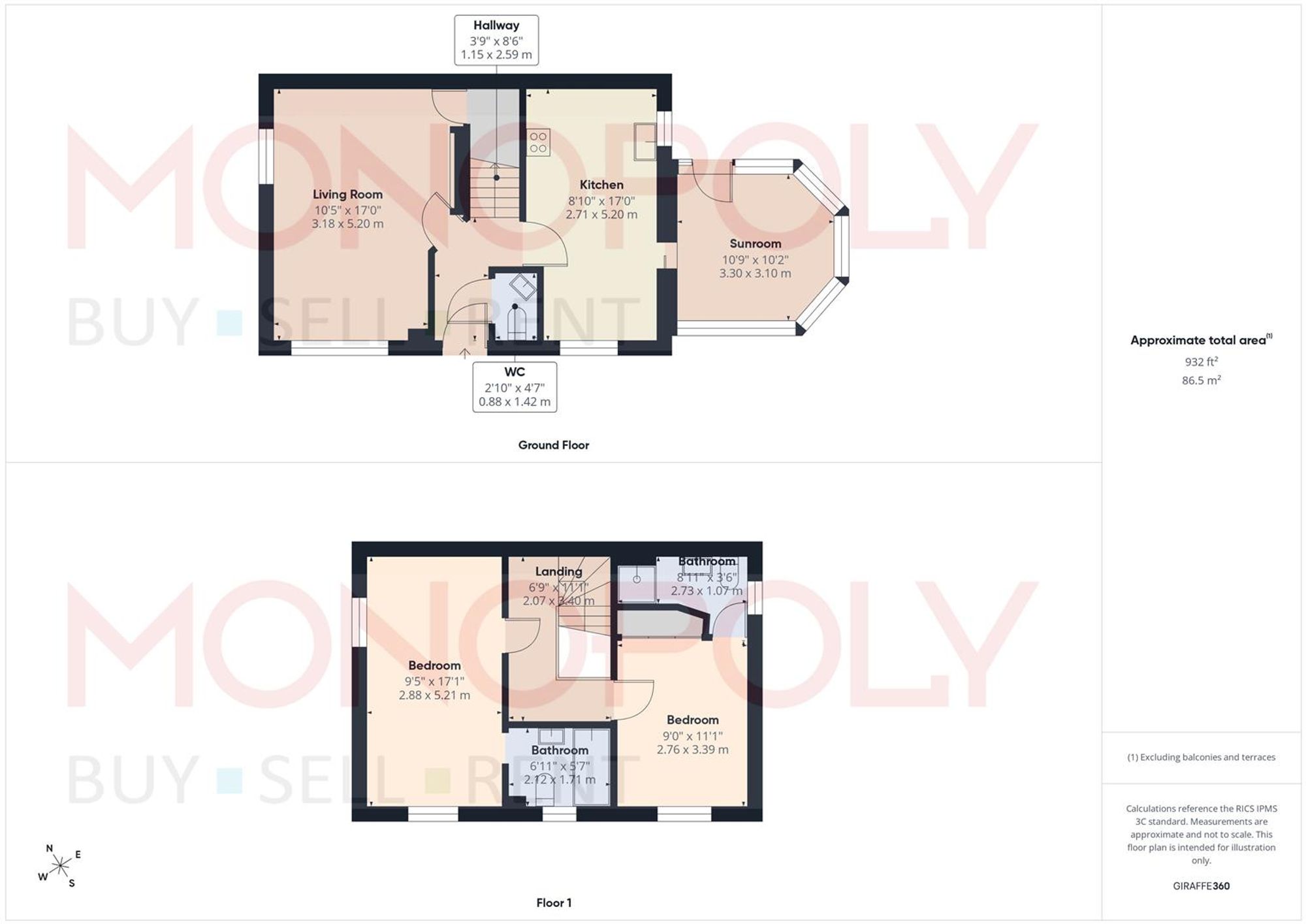 23 Bro Deg, Wrexham floorplan