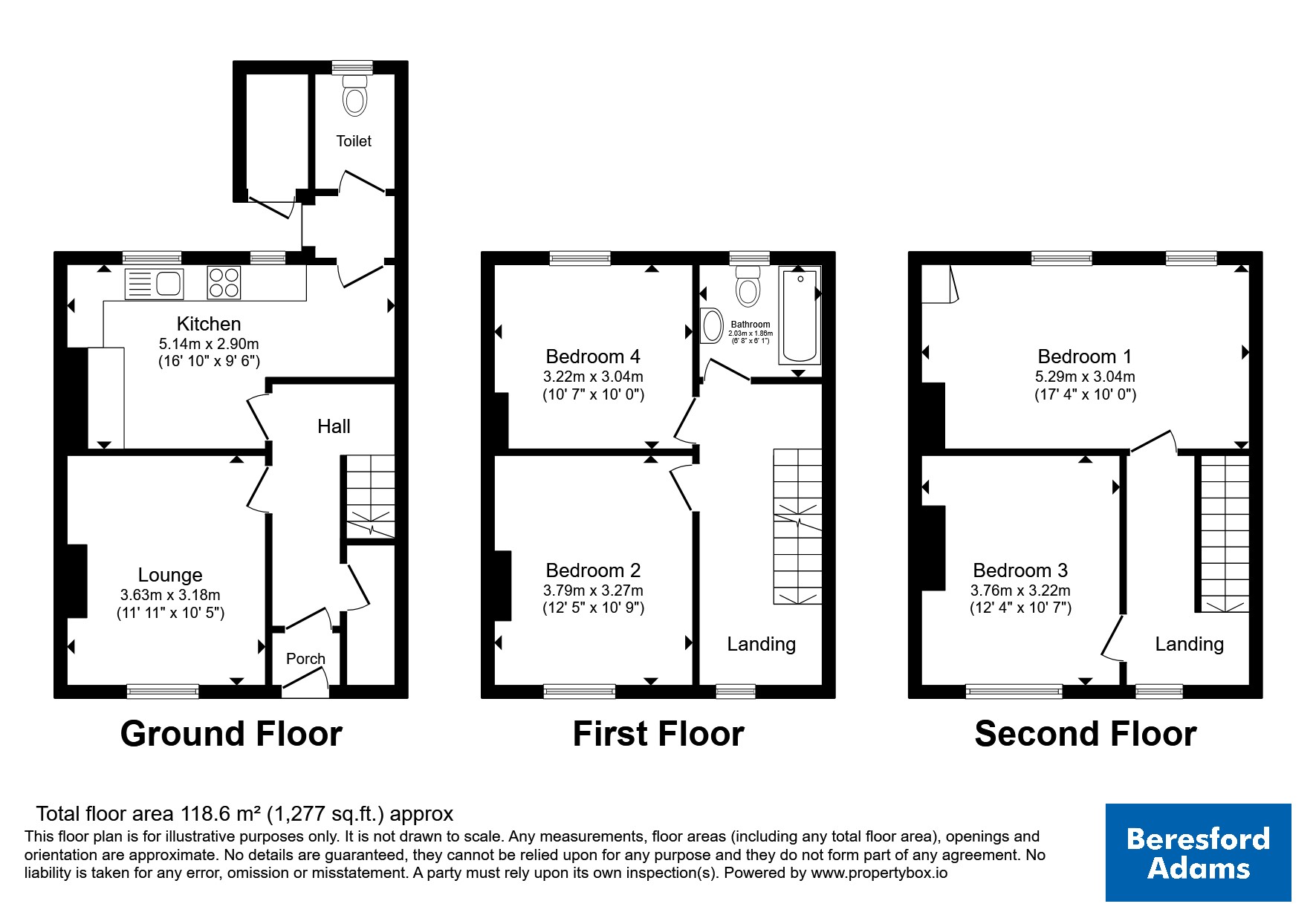 7, Ashley Road, Gwynedd floorplan