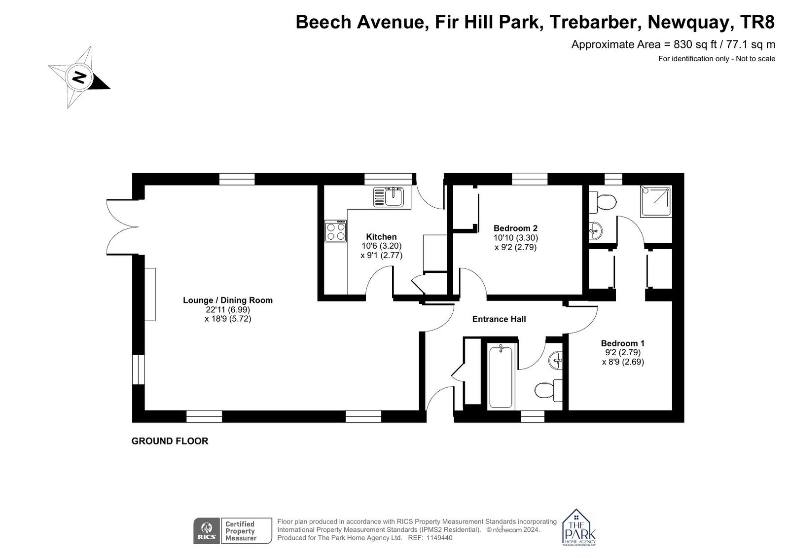Fir Hill Park,9 Beech Avenue, Newquay floorplan