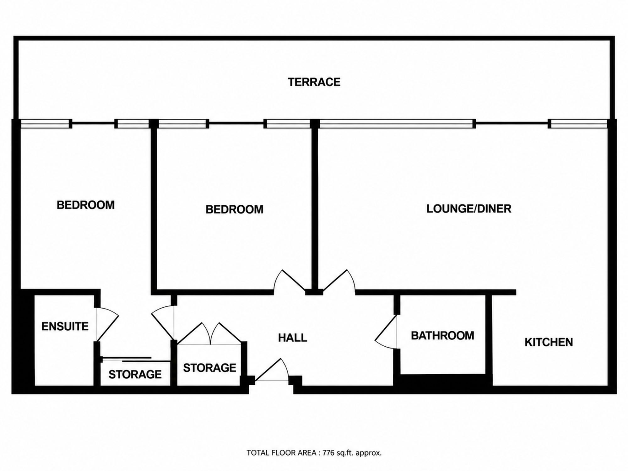 Flat 43, Clifftown Shore Western Esplanade, Southend-On-Sea floorplan