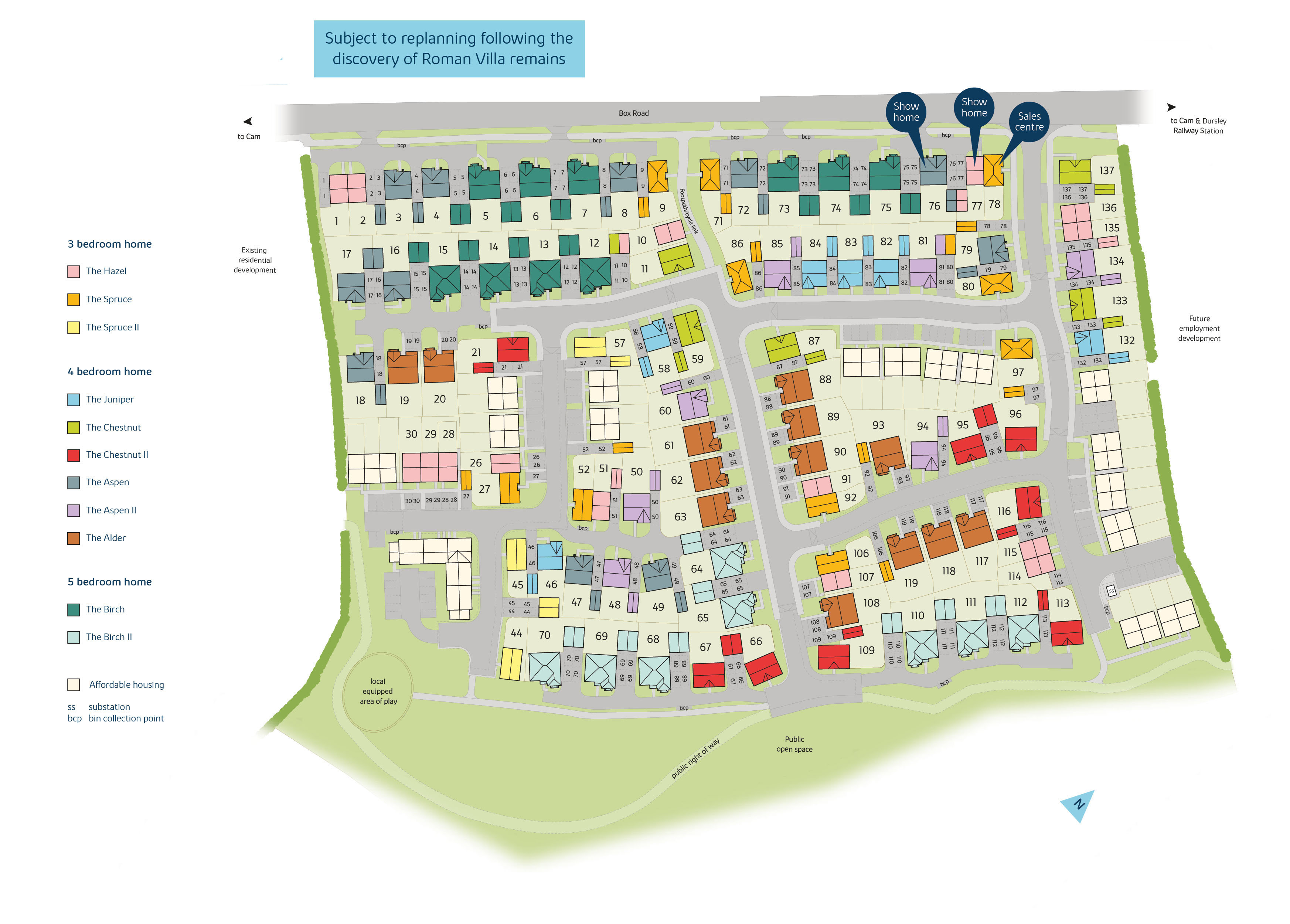 New home, 5 bed detached house for sale in "The Birch" at Box Road, Cam