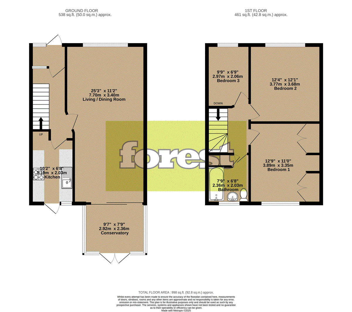 47, Grove Crescent, Hanworth floorplan