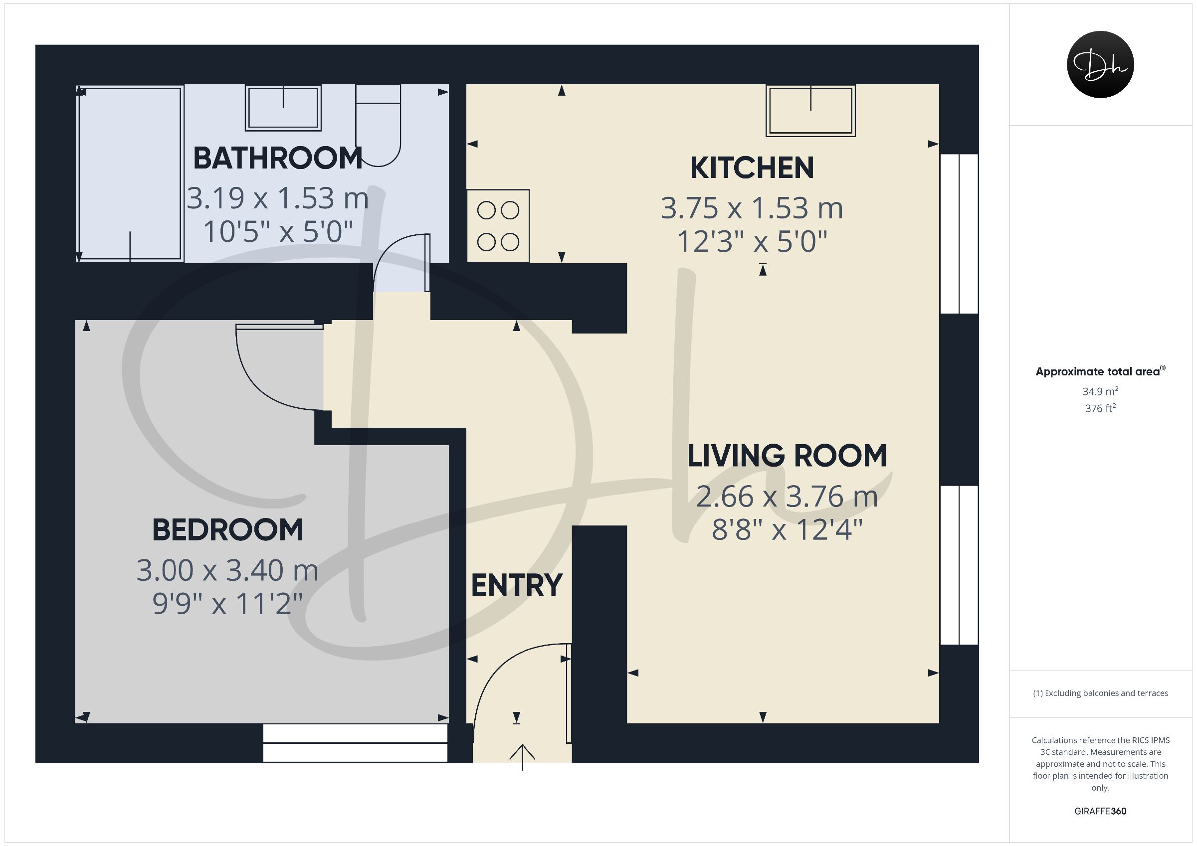 Flat 2, 21 Morin Road, Paignton floorplan