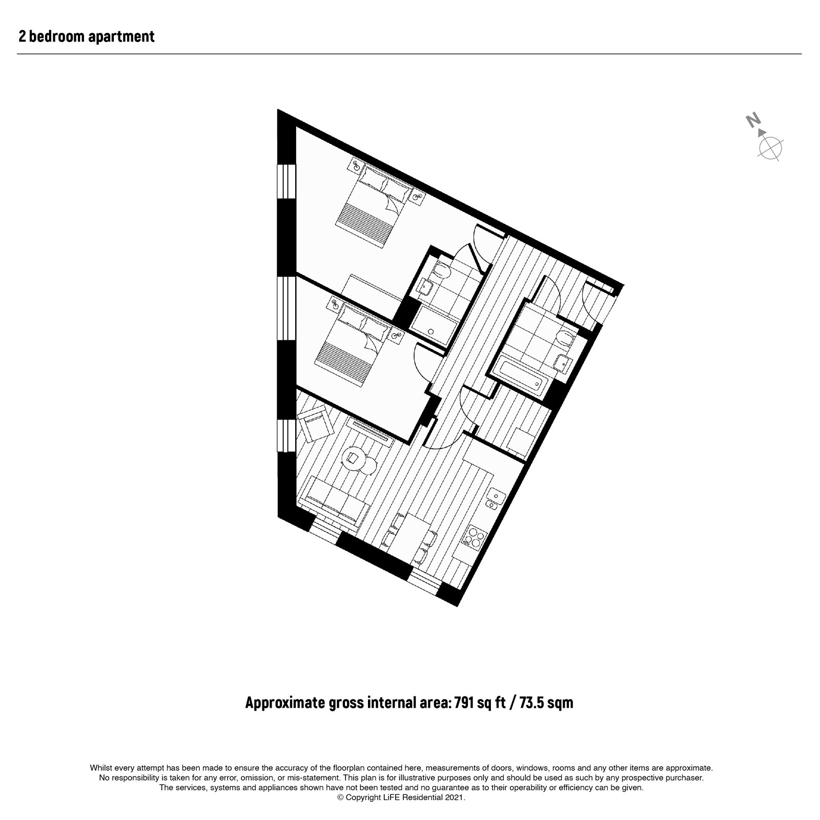 402  East Timber Yard, 118, Pershore Street, Birmingham floorplan