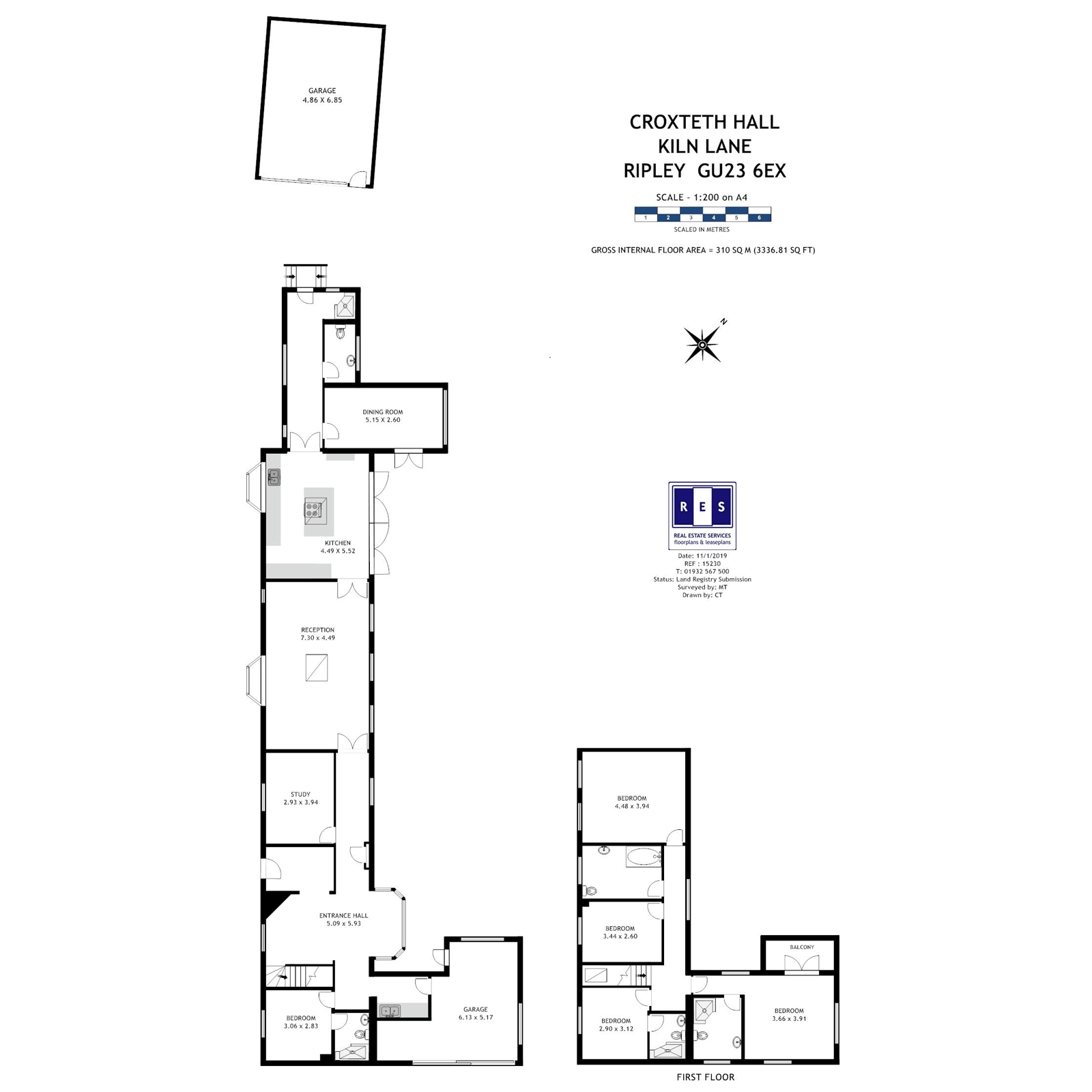 5 Bedrooms Detached house for sale in Kiln Lane, Ripley, Woking GU23