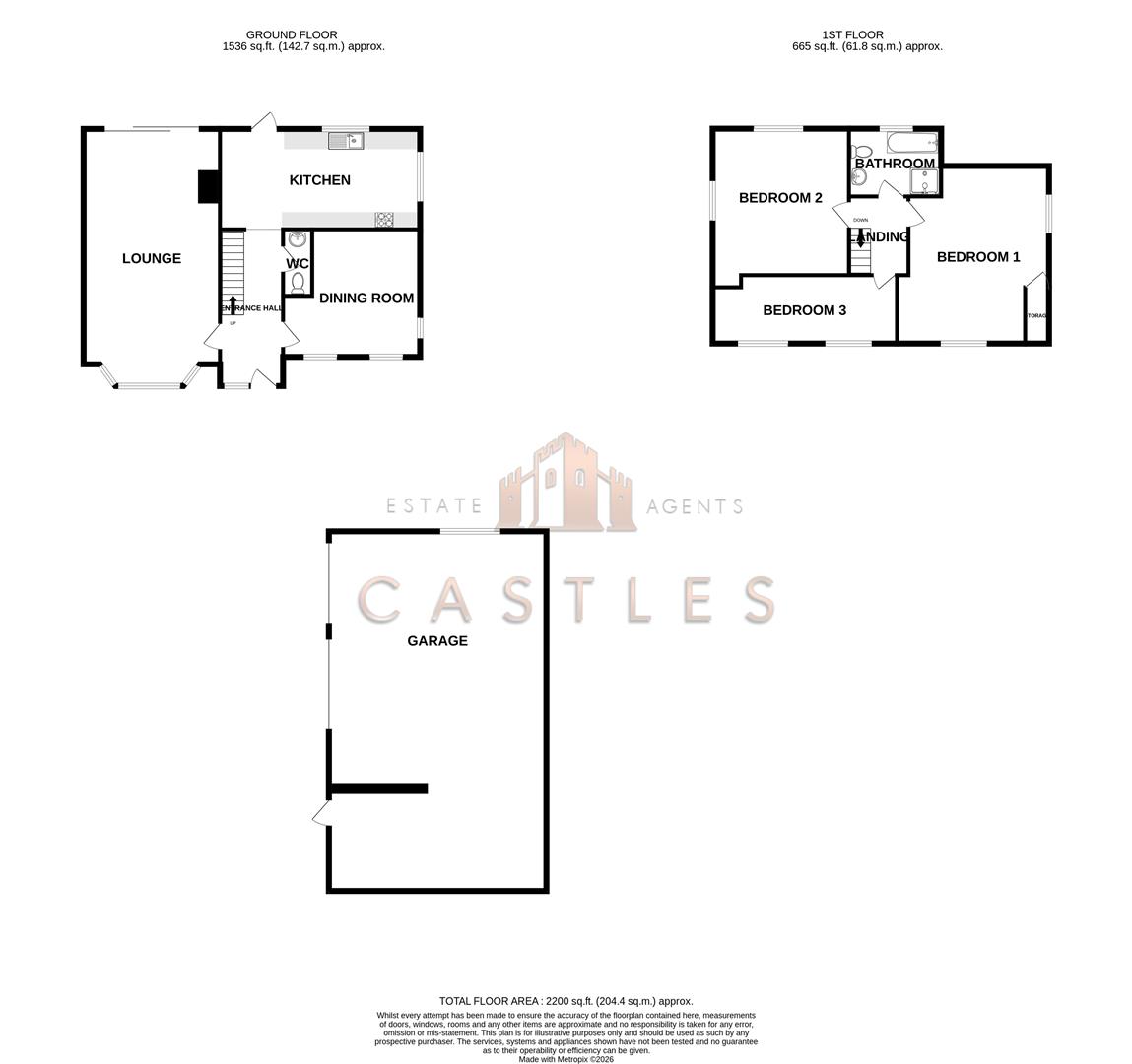 16, Portchester Road, Fareham floorplan