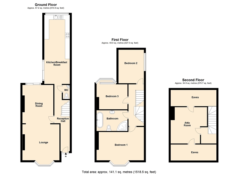 3 Bedrooms End terrace house for sale in Woodville Road, Mumbles, Swansea SA3