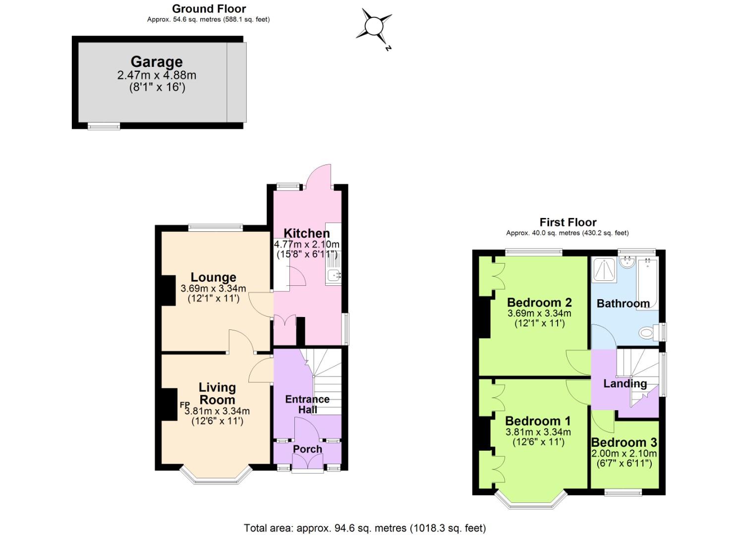 63, Sherwood Rise, Nottingham floorplan