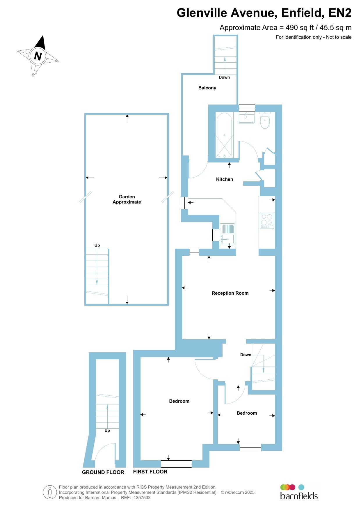 48, Glenville Avenue, Enfield floorplan