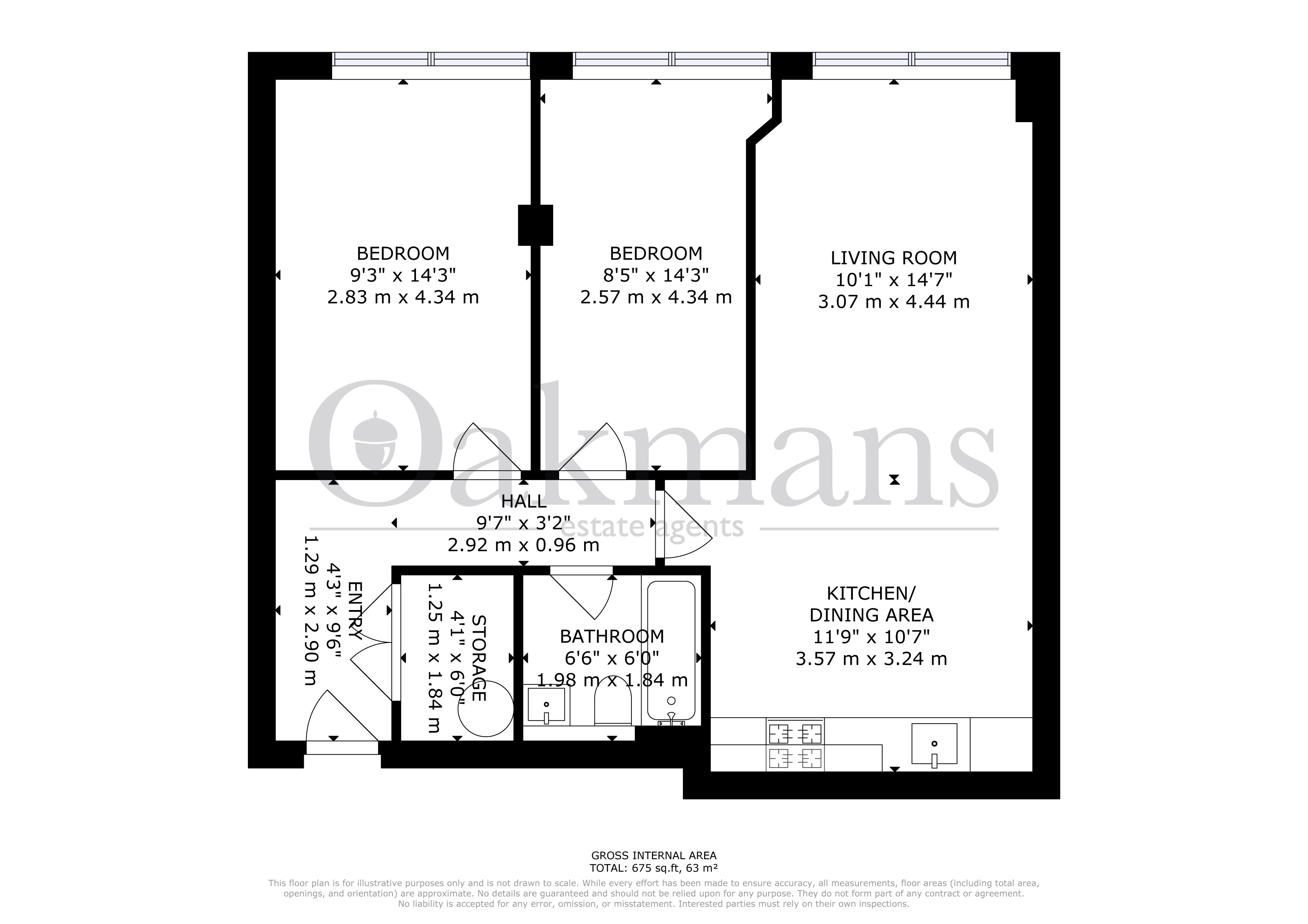 APARTMENT 510, BIRMINGHAM floorplan