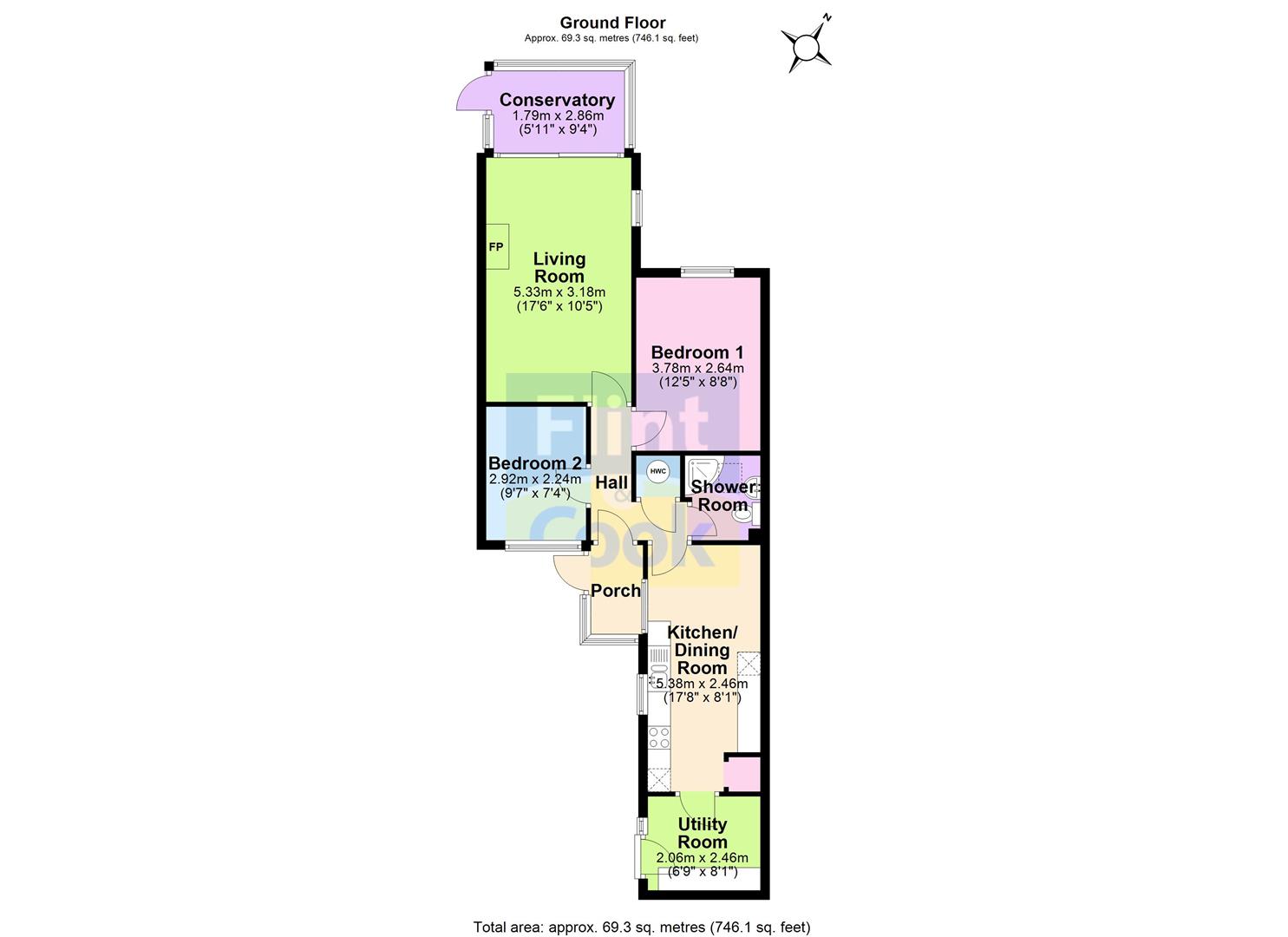 16, Crossways, Hereford floorplan