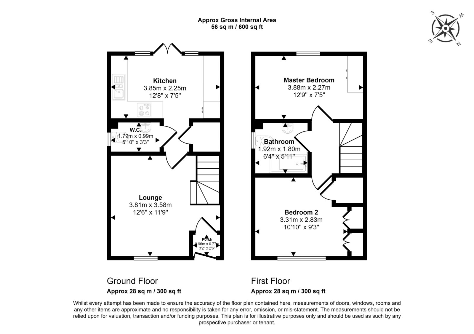 53, Campbell Drive, Leamington Spa floorplan