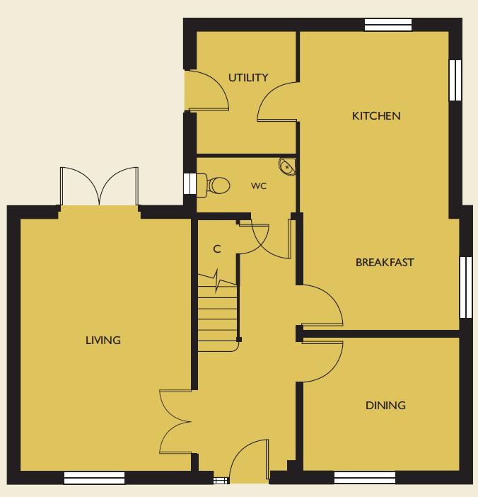 4 Bedrooms Detached house for sale in Tuffley Crescent, Linden, Gloucester GL1