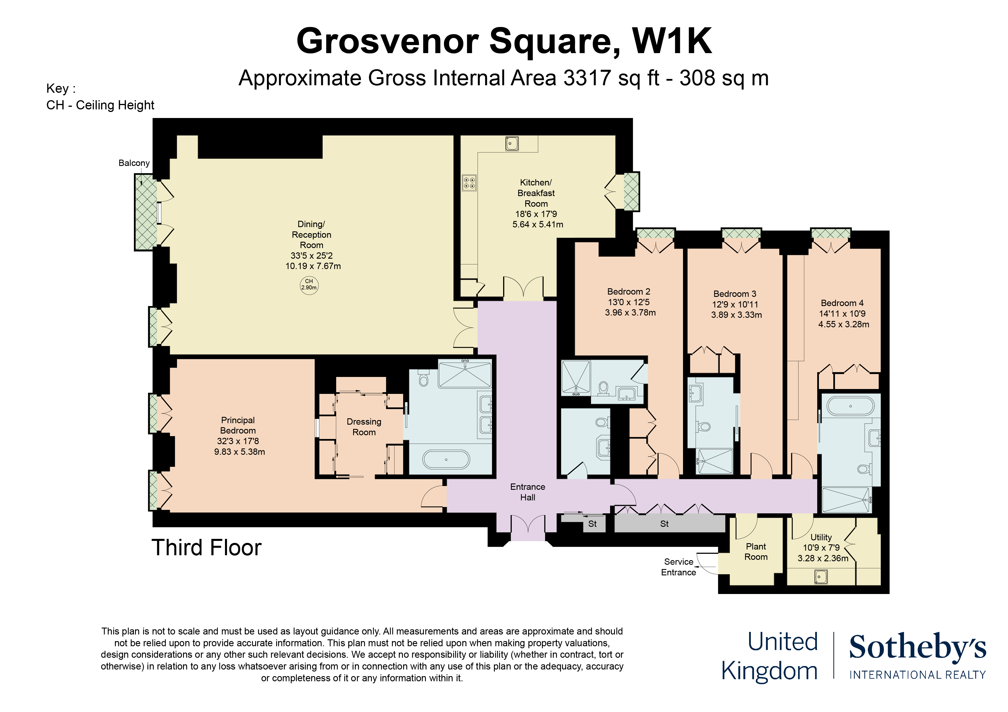 Grosvenor, Grosvenor Square, London floorplan