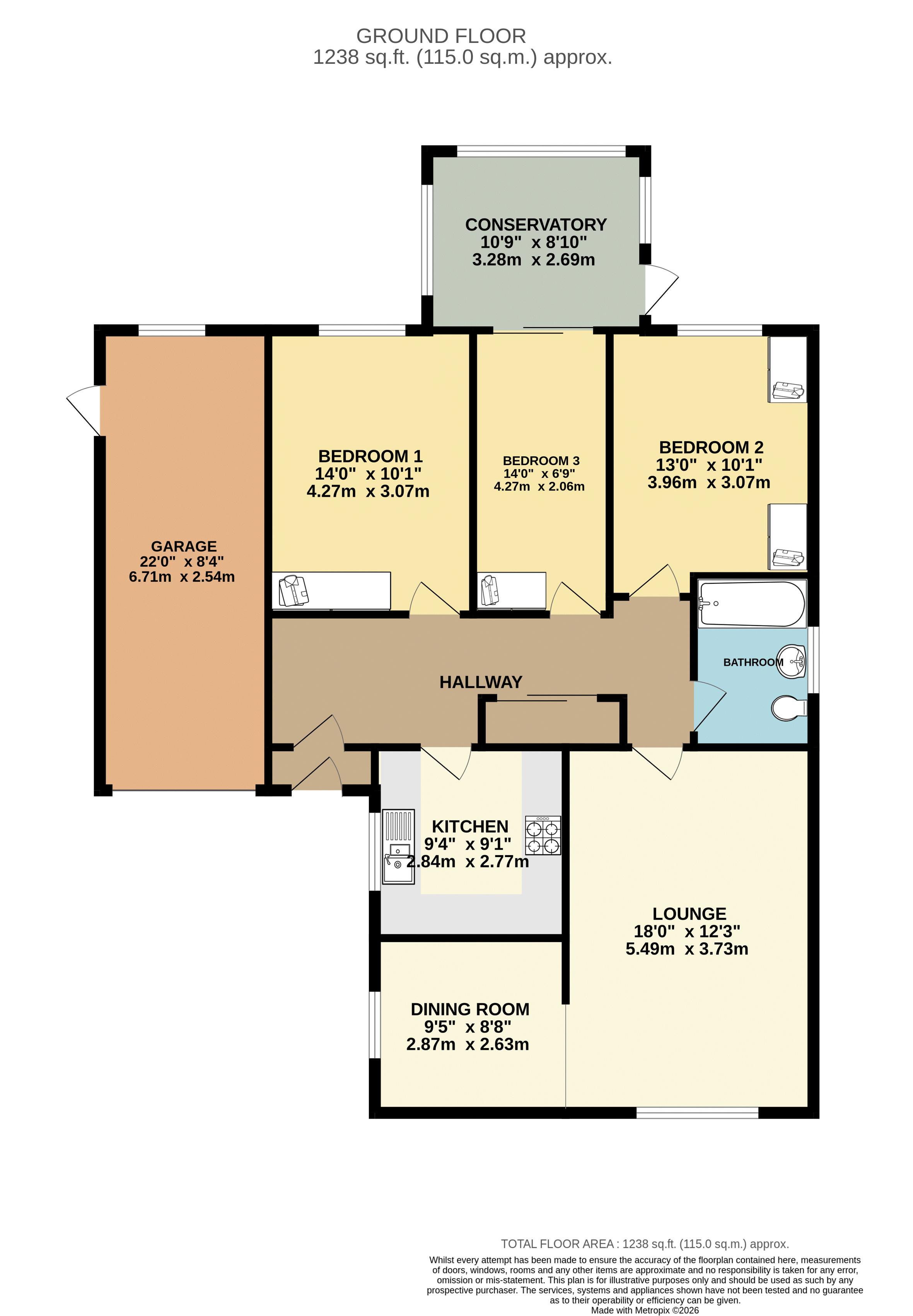 7, Keeble Drive, Lincoln floorplan