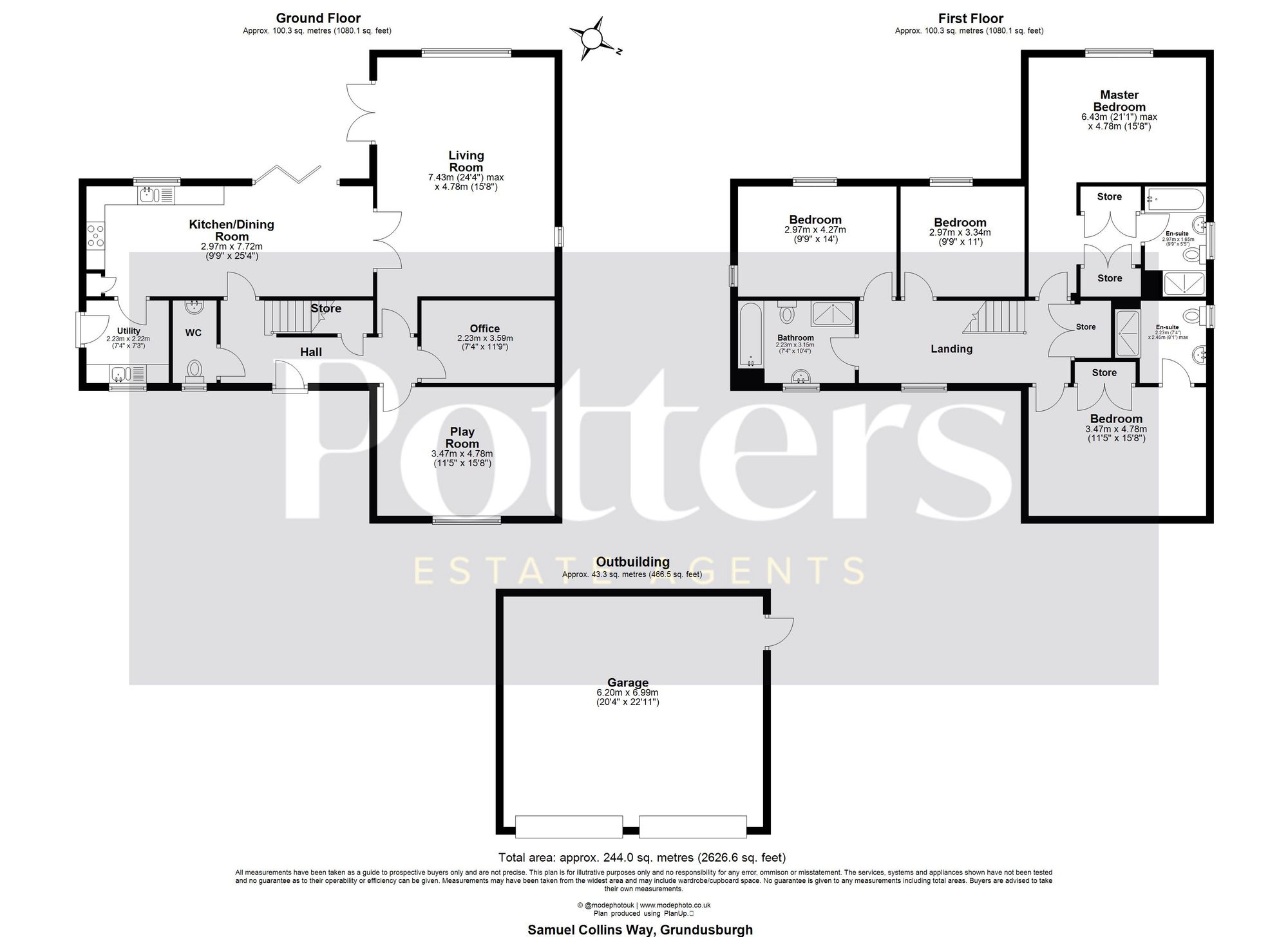 19 Samuel Collins Way, Woodbridge floorplan
