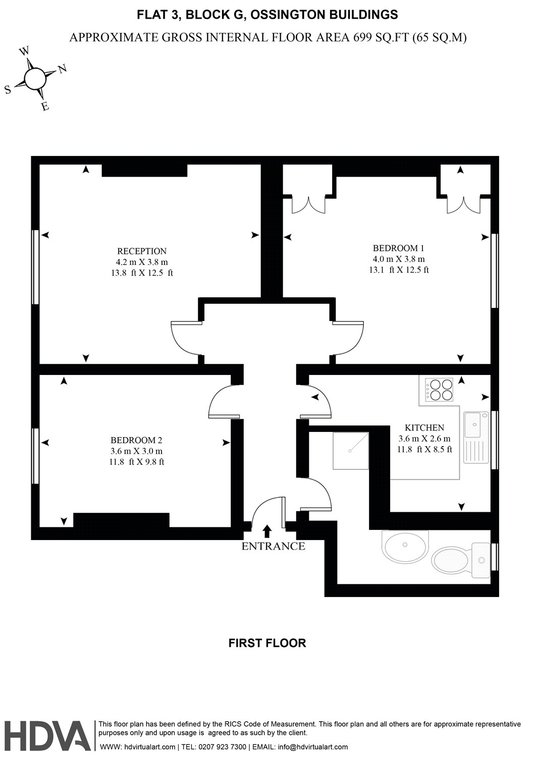 2 Bedrooms Flat to rent in Ossington Buildings, Marylebone, London W1U