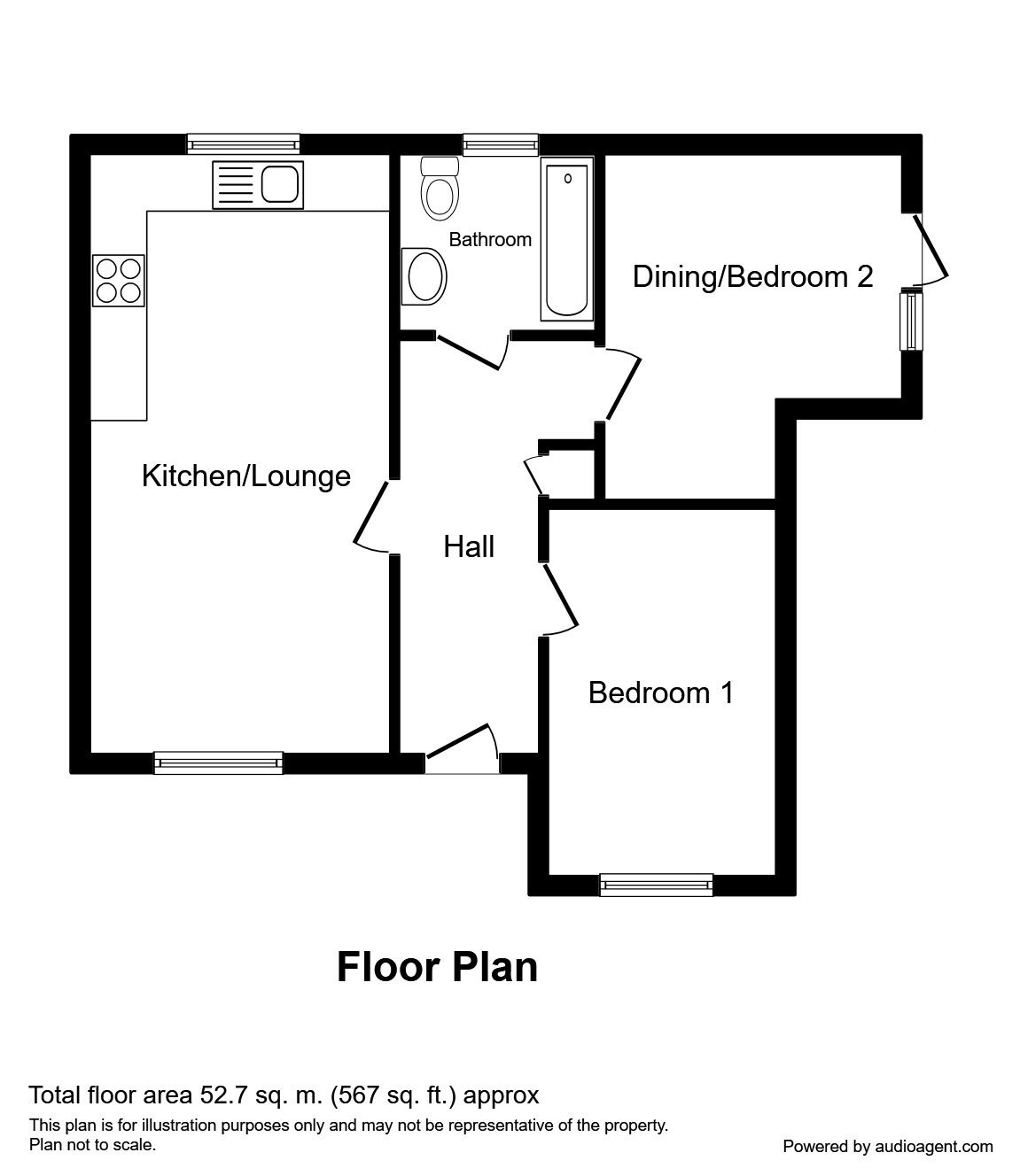 2 Bedrooms Flat for sale in Helens Court, Hednesford, Cannock WS12