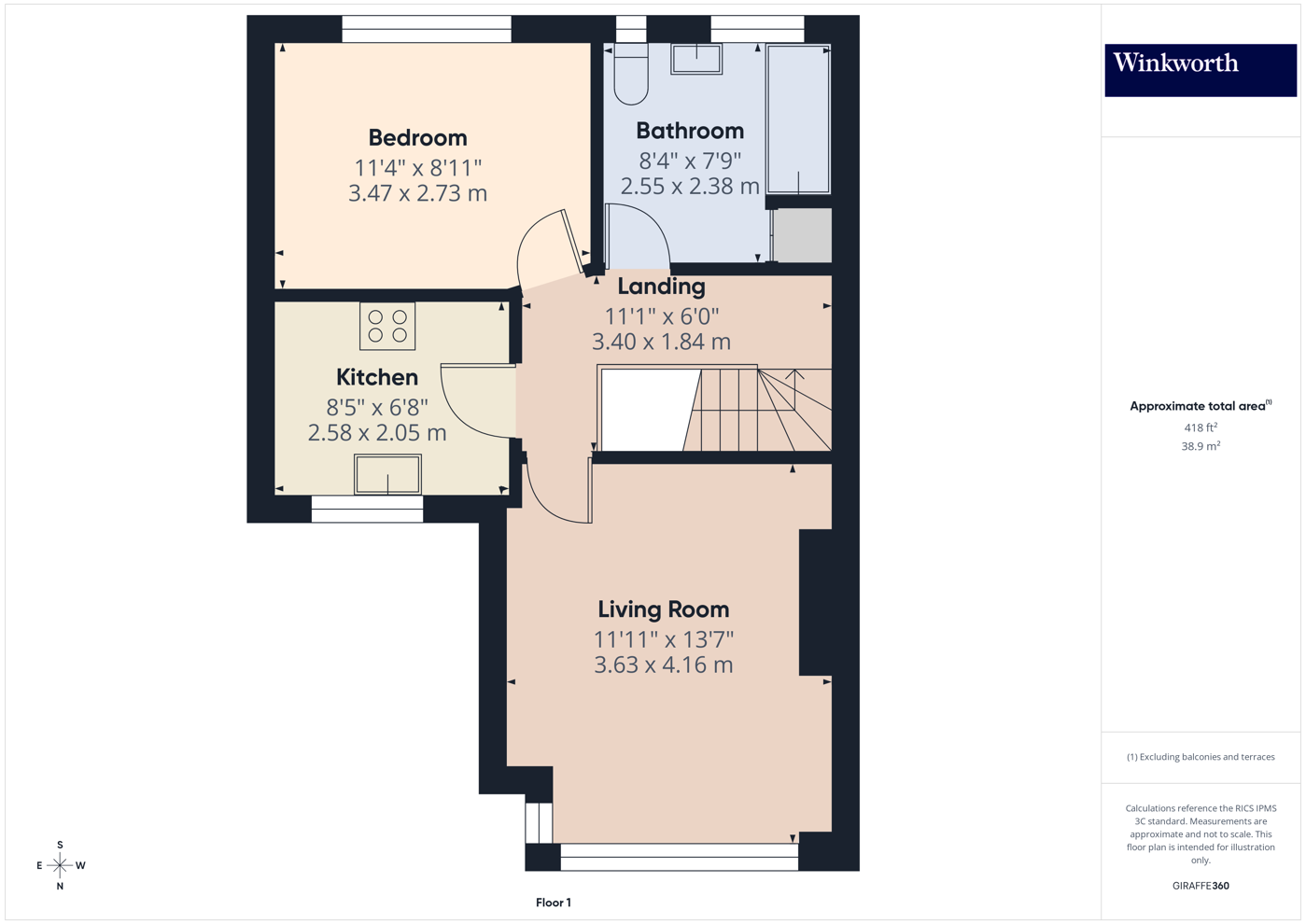17a, Oak Tree Dell, London floorplan