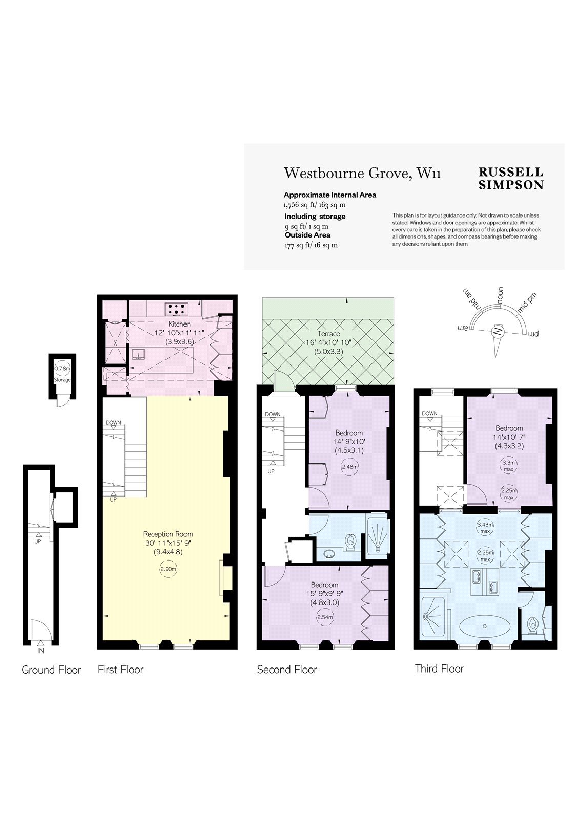Flat A, 177, Westbourne Grove, London floorplan