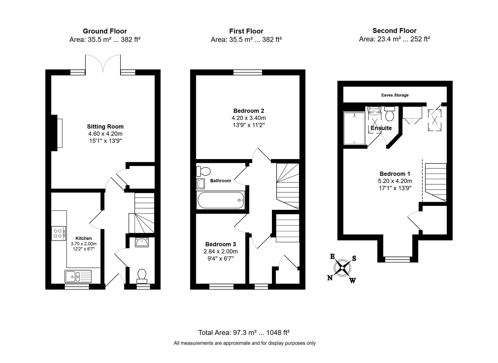 98, Headlands, Huntingdon floorplan