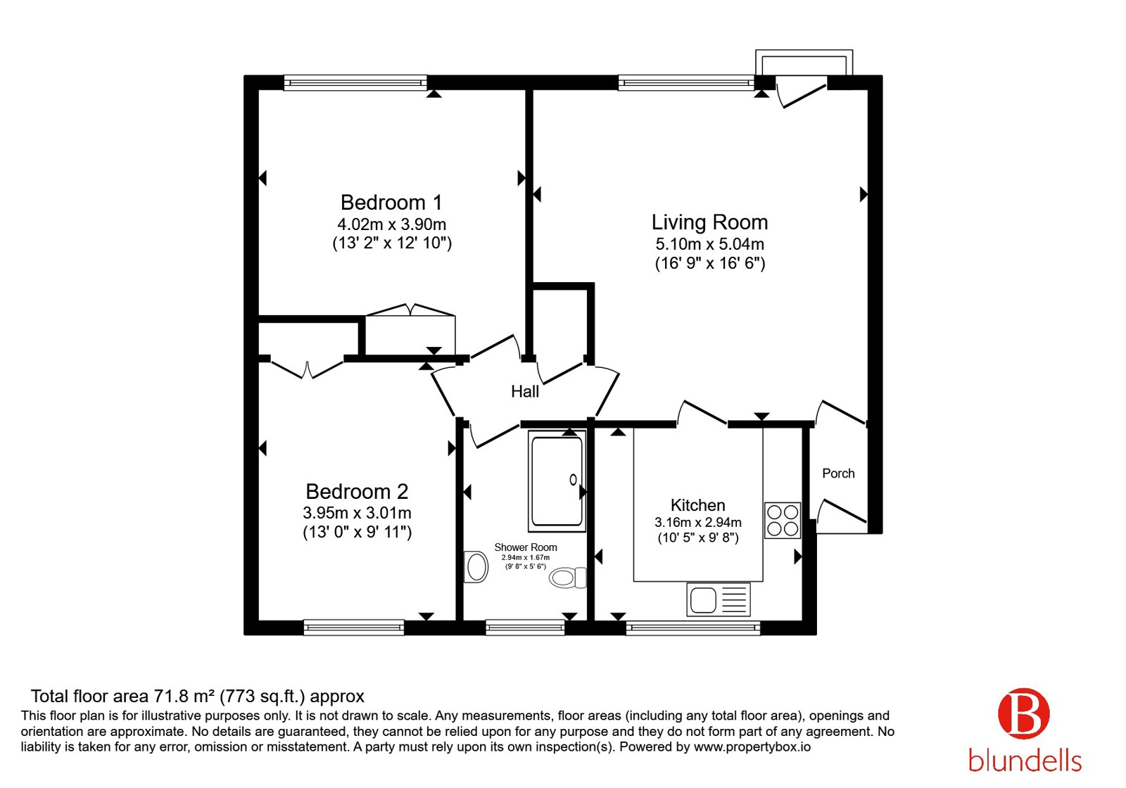 7 Knowle Court,, Button Hill, Sheffield floorplan