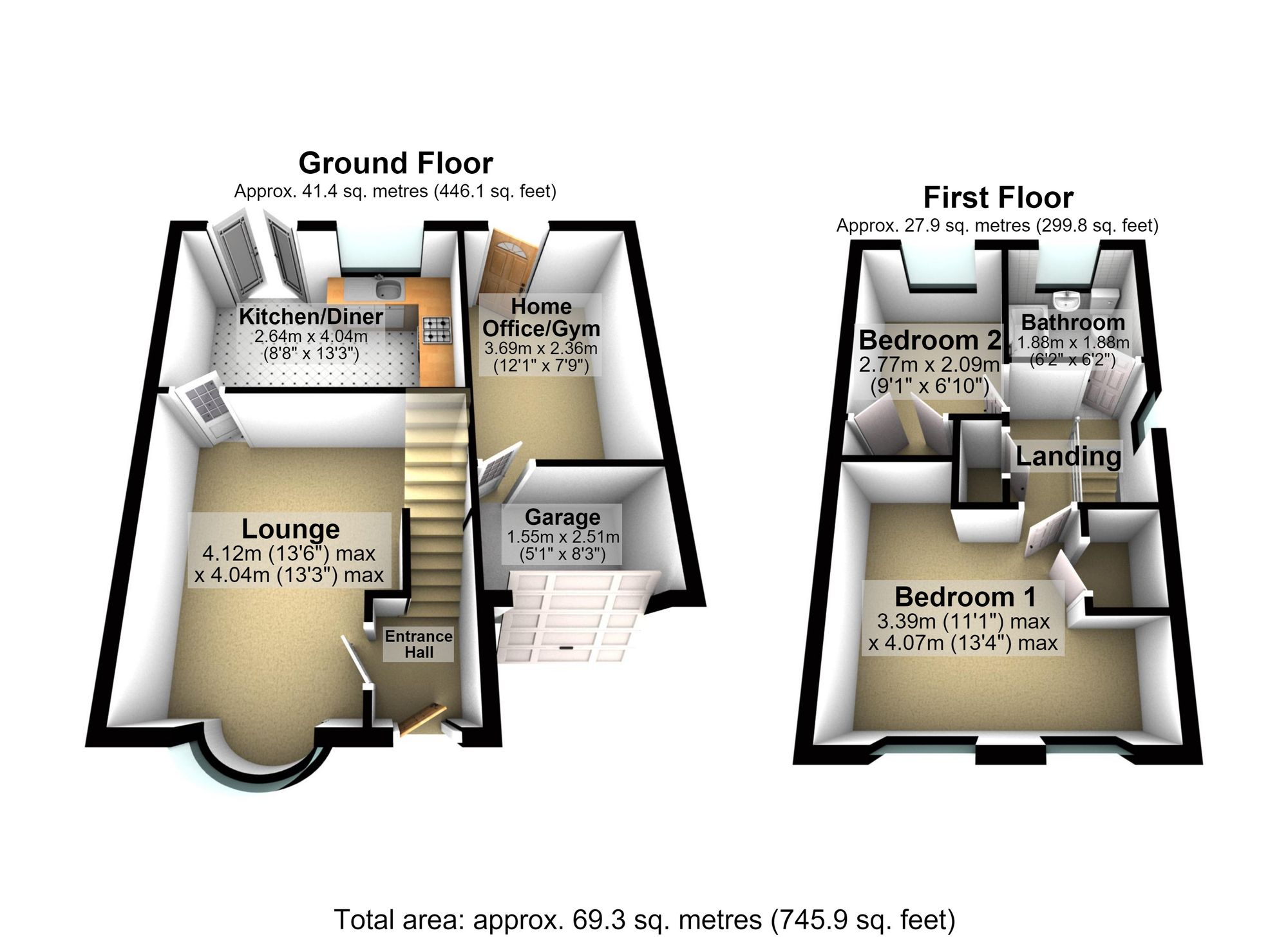 47 Medway Drive, Wellingborough floorplan