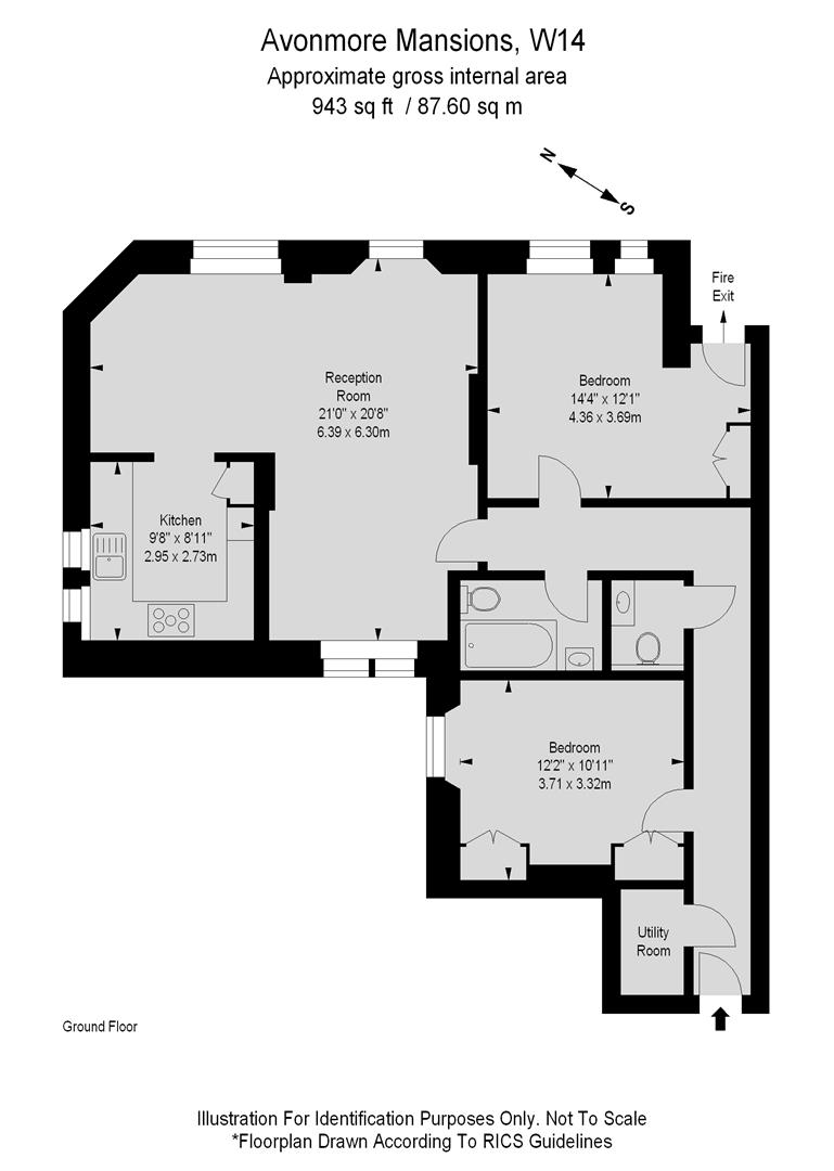 2 Bedrooms Flat to rent in Avonmore Mansions, Avonmore Road, London W14