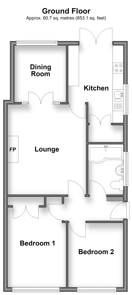 Grange Road Brock Hilll, Wickford floorplan