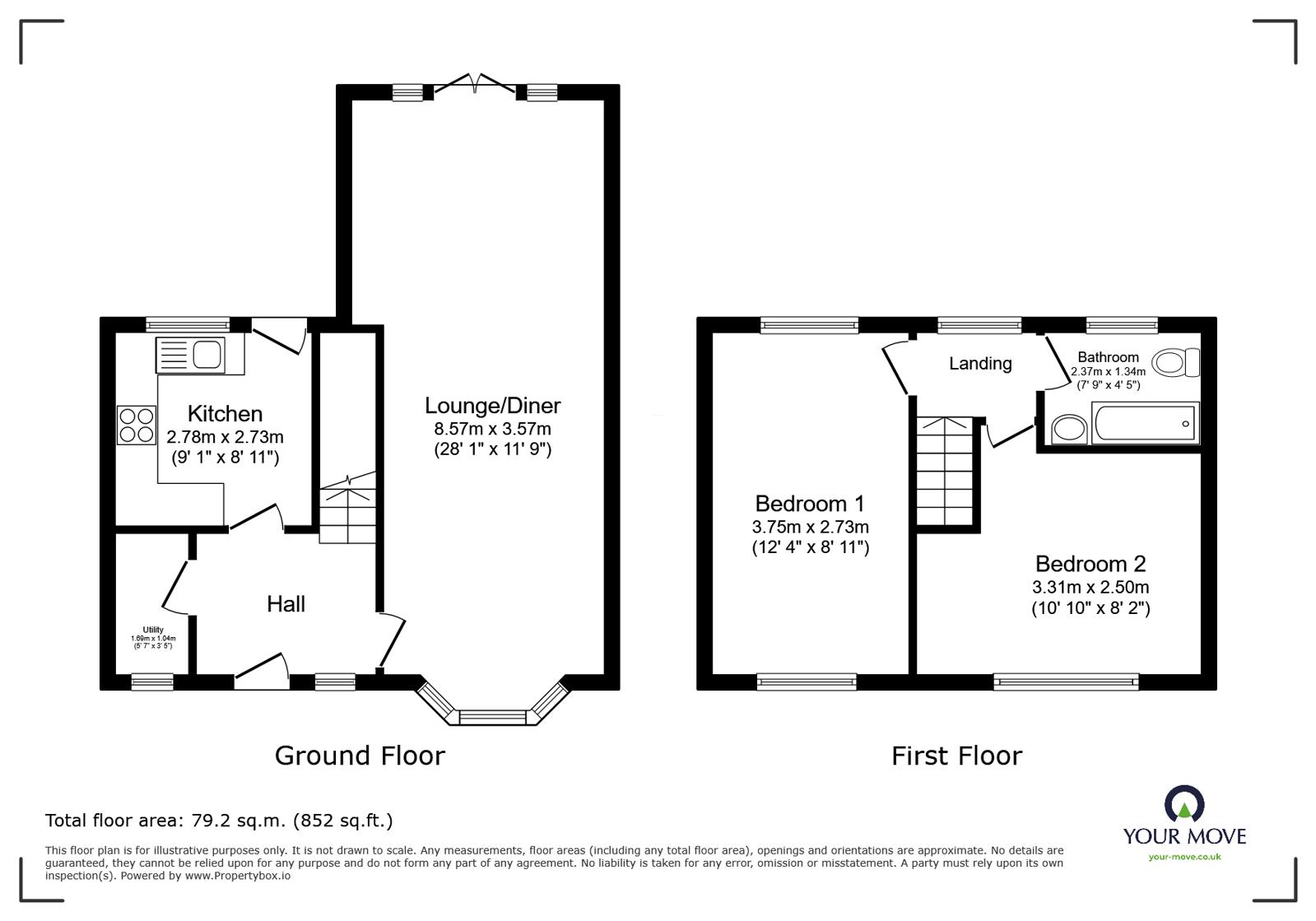 40, St. Christophers Road, Coalville floorplan