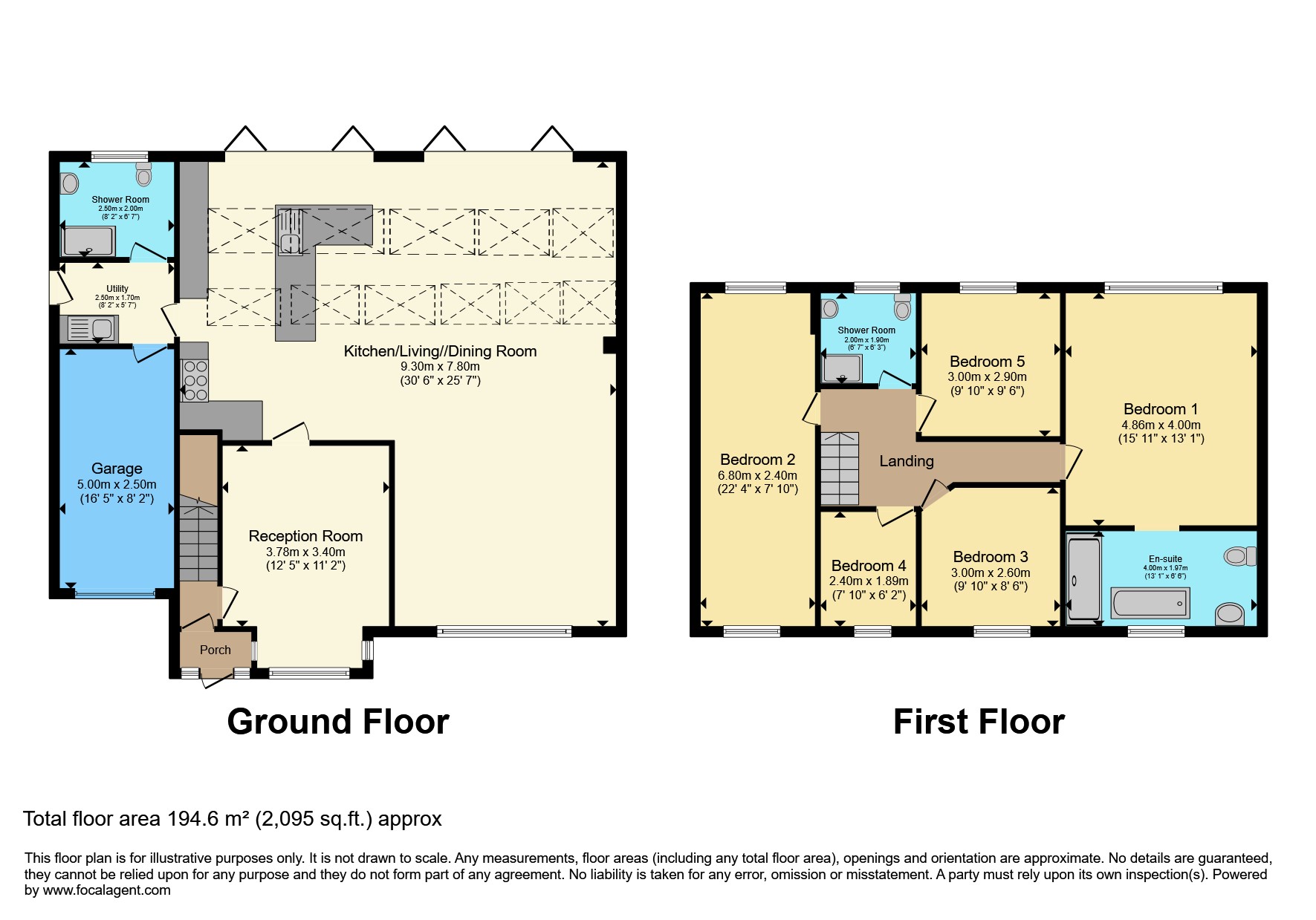 22, Bond Way, Cannock floorplan