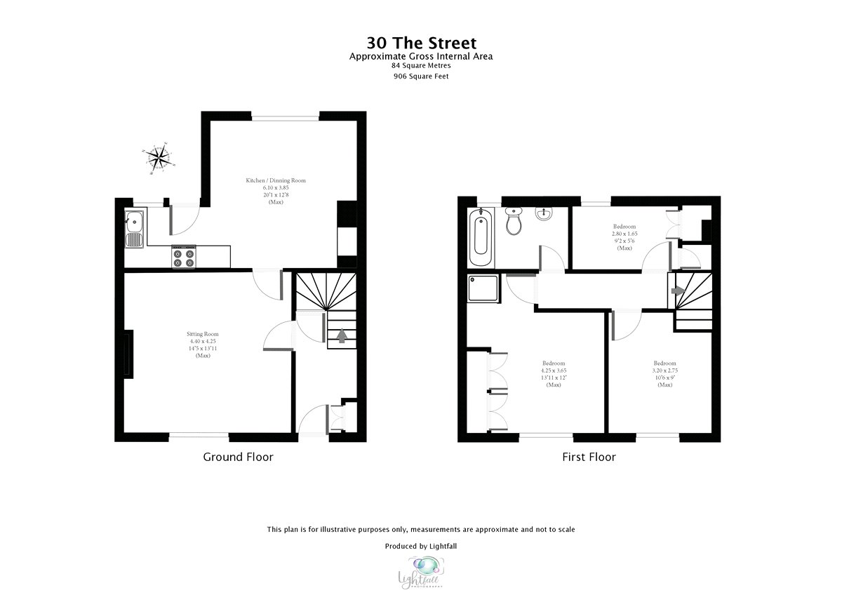 The Street, Chirton, Devizes, Wiltshire SN10, 3 bedroom semidetached