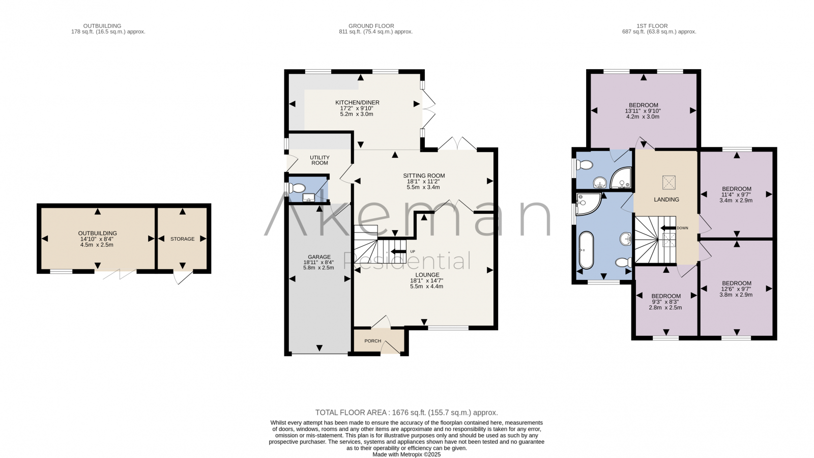 3, Hunters Close, Tring floorplan