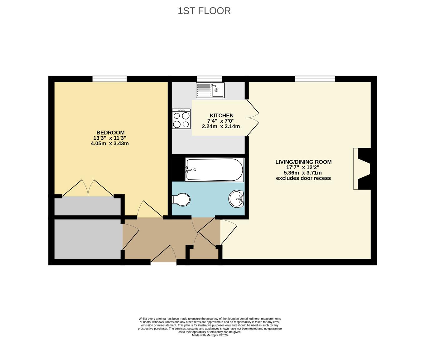 Flat 18, Meyer Court, Butts Road, Exeter floorplan