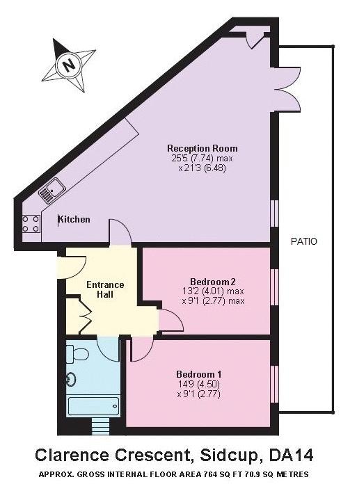 2 Bedrooms Flat for sale in Ashton Court, 2A Clarence Crescent, Sidcup DA14