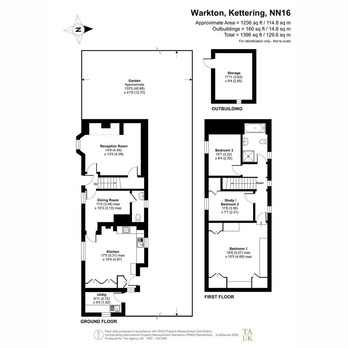 33, St Edmunds House, Warkton Kettering floorplan