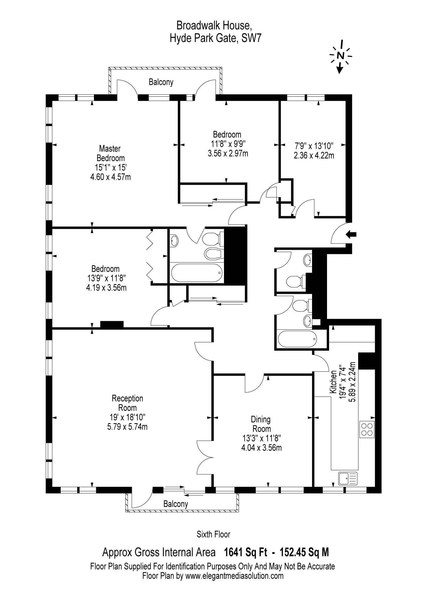 4 Bedrooms Flat to rent in Broadwalk Court, Hyde Park Gate, London SW7