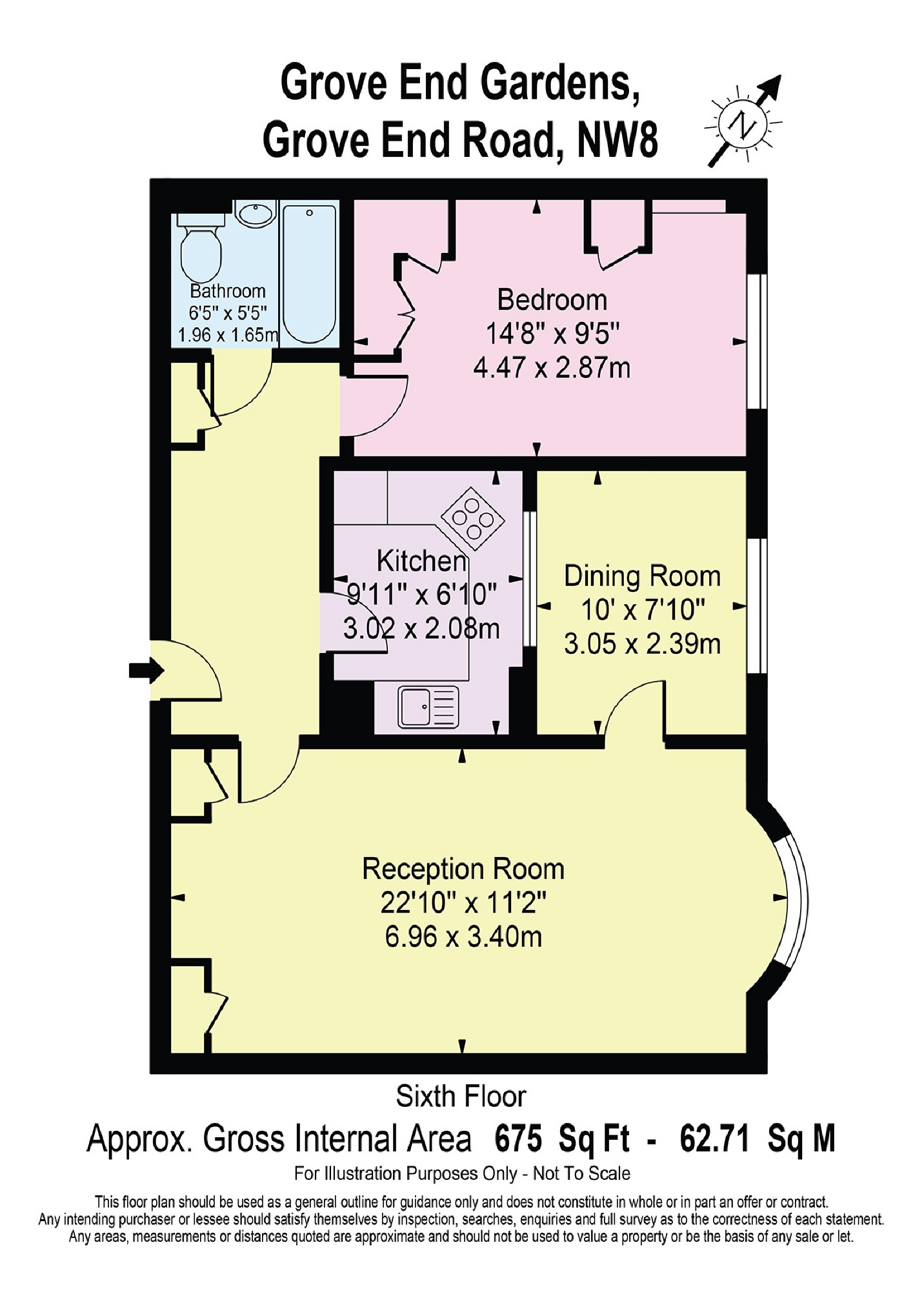 1 Bedrooms Flat to rent in Grove End Gardens, London NW8