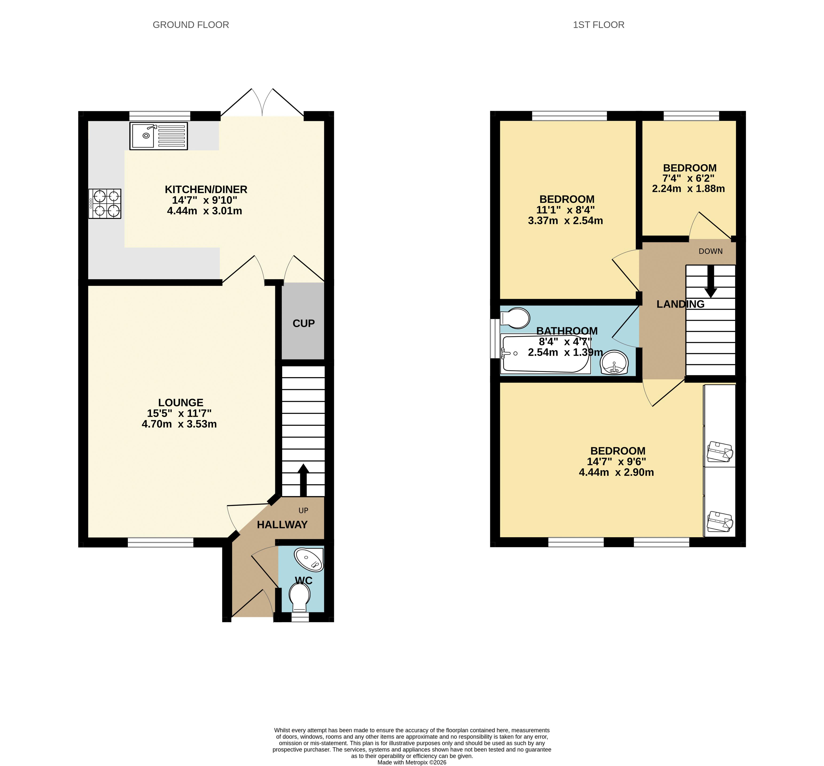 9, Nutwell Court, Scunthorpe floorplan