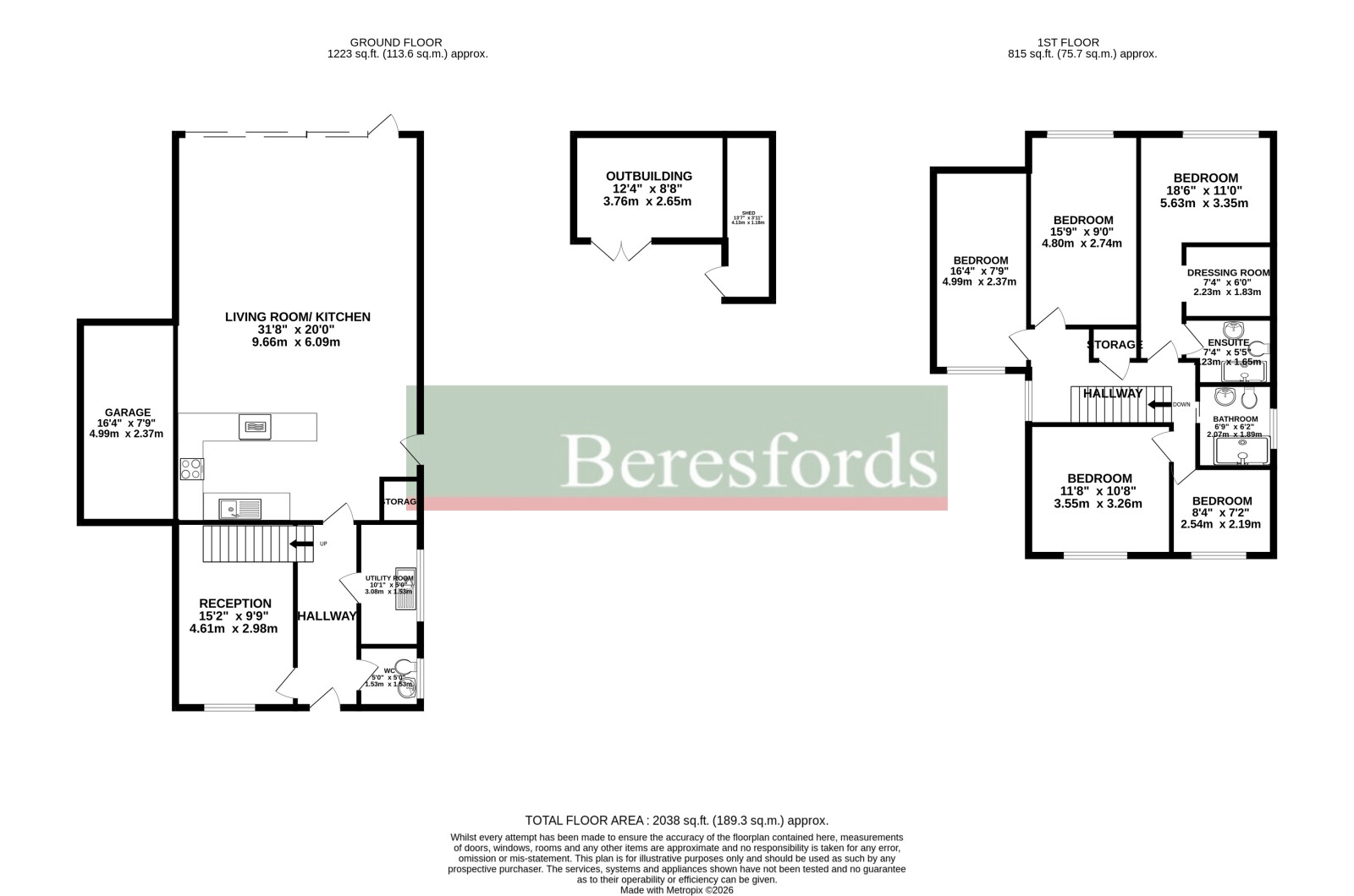 73, Pickwick Avenue, Essex floorplan