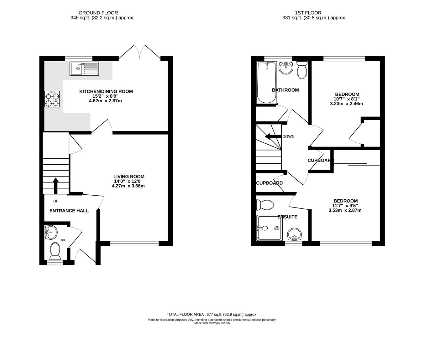 54, Unicorn Way, Burgess Hill floorplan