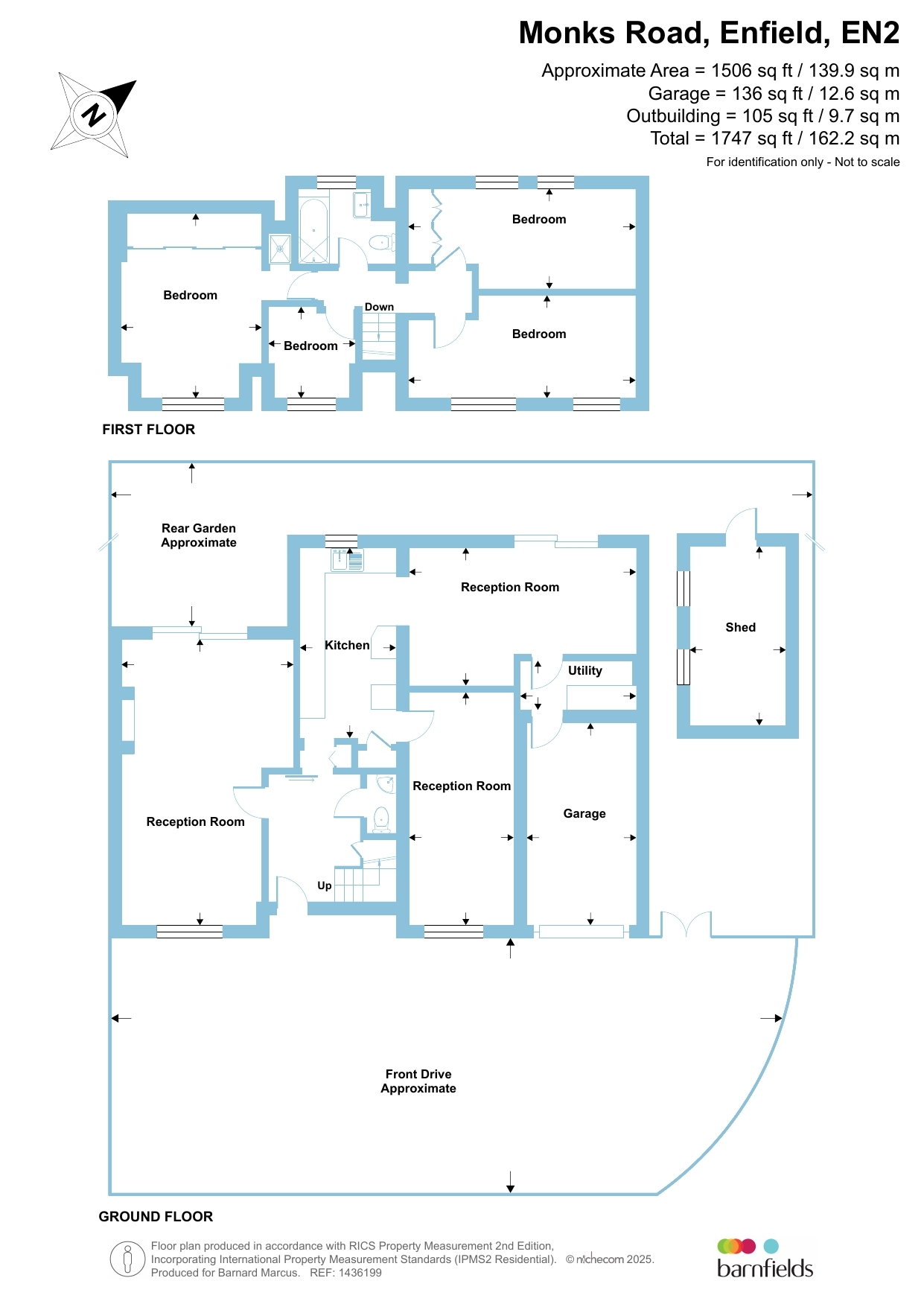 109, Monks Road, Enfield floorplan