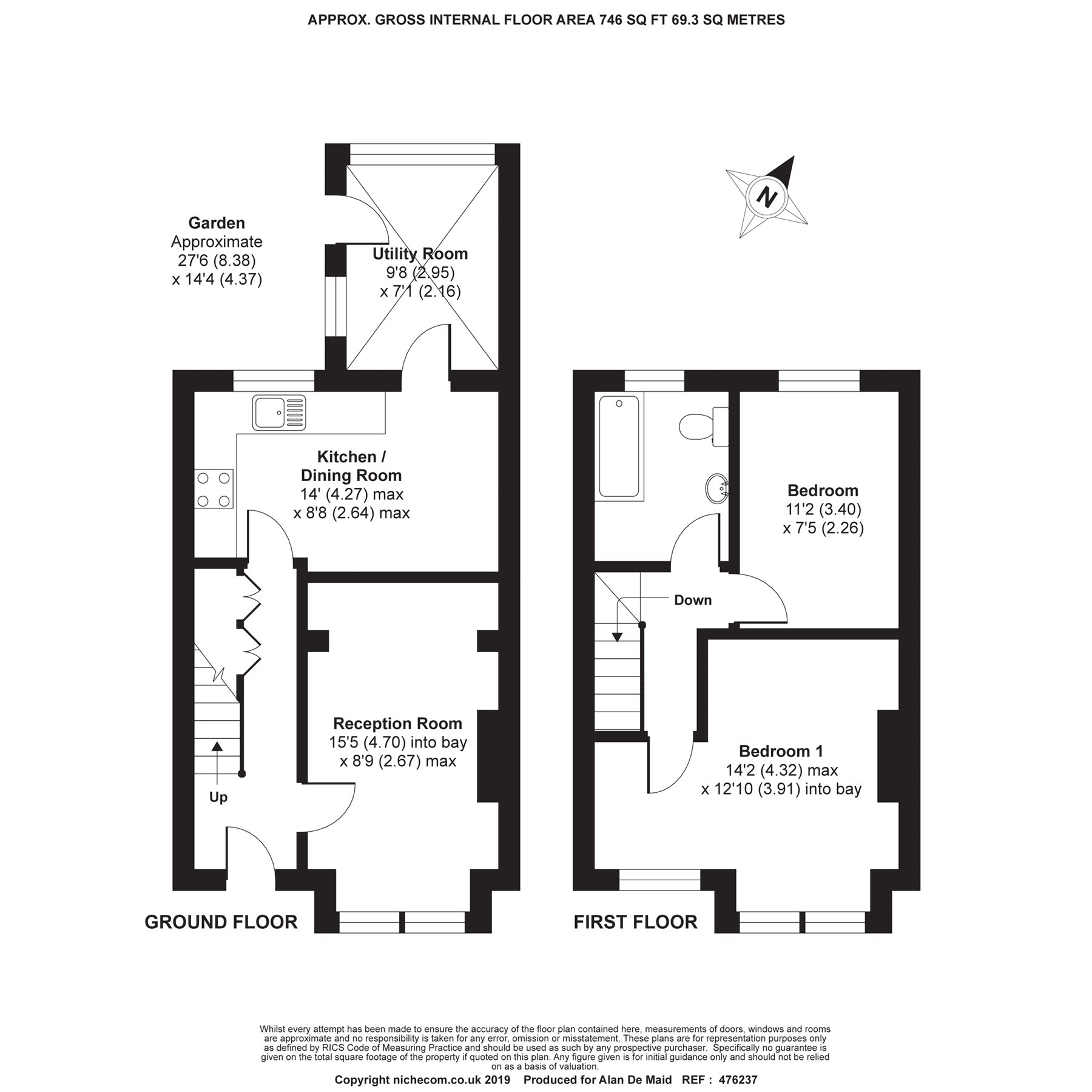 Kimberley Road, Beckenham BR3, 2 bedroom end terrace house for sale